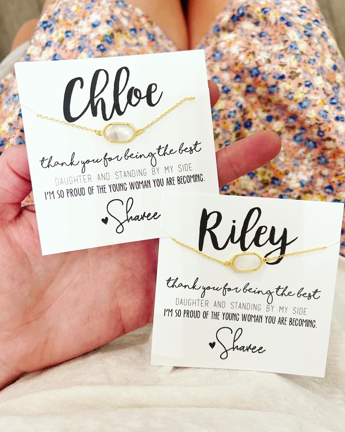 Thank Gift! Druzy or White Iridescent Oval Stone Bracelet