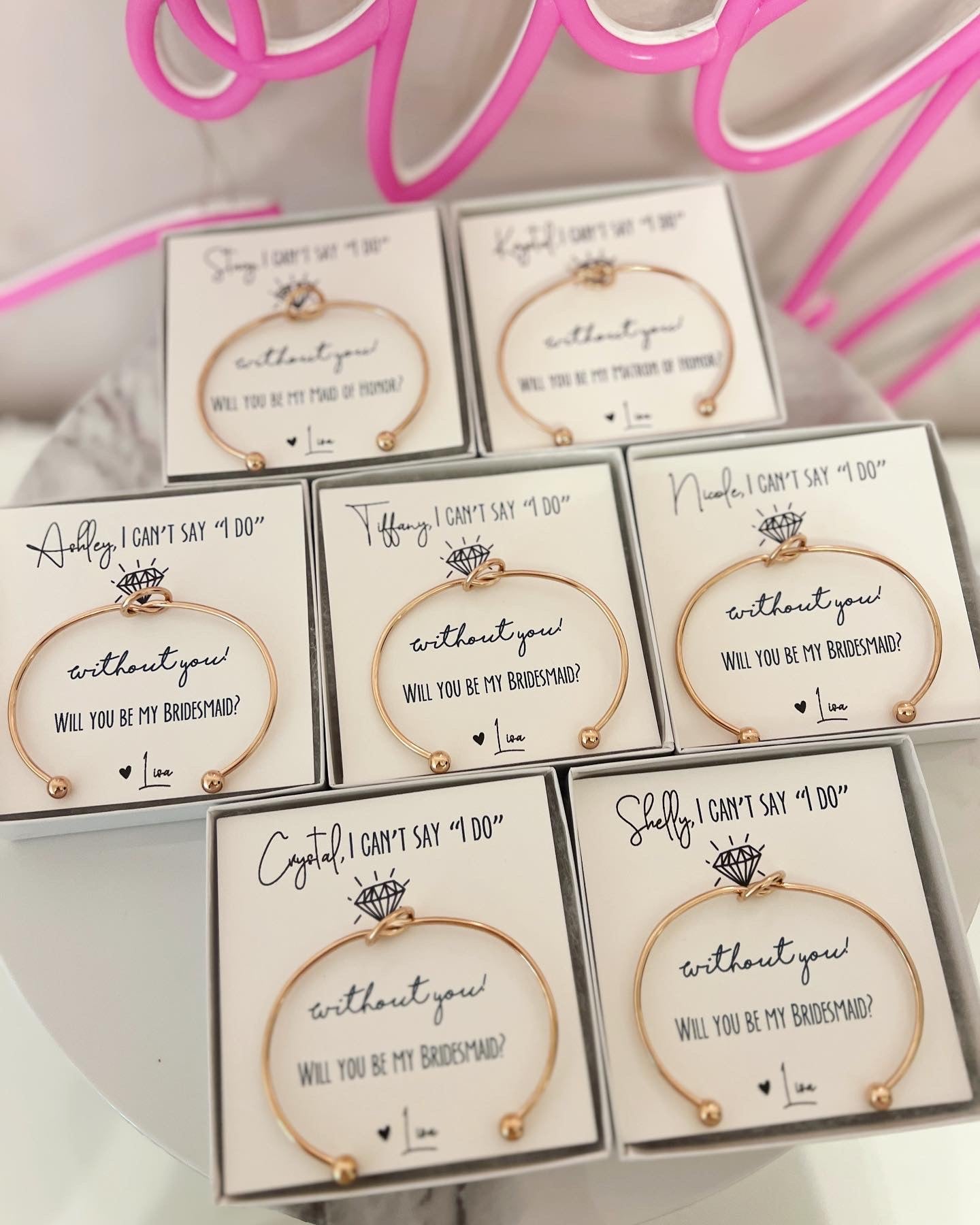 Can't Say "I Do" Without You! Knot Bangles