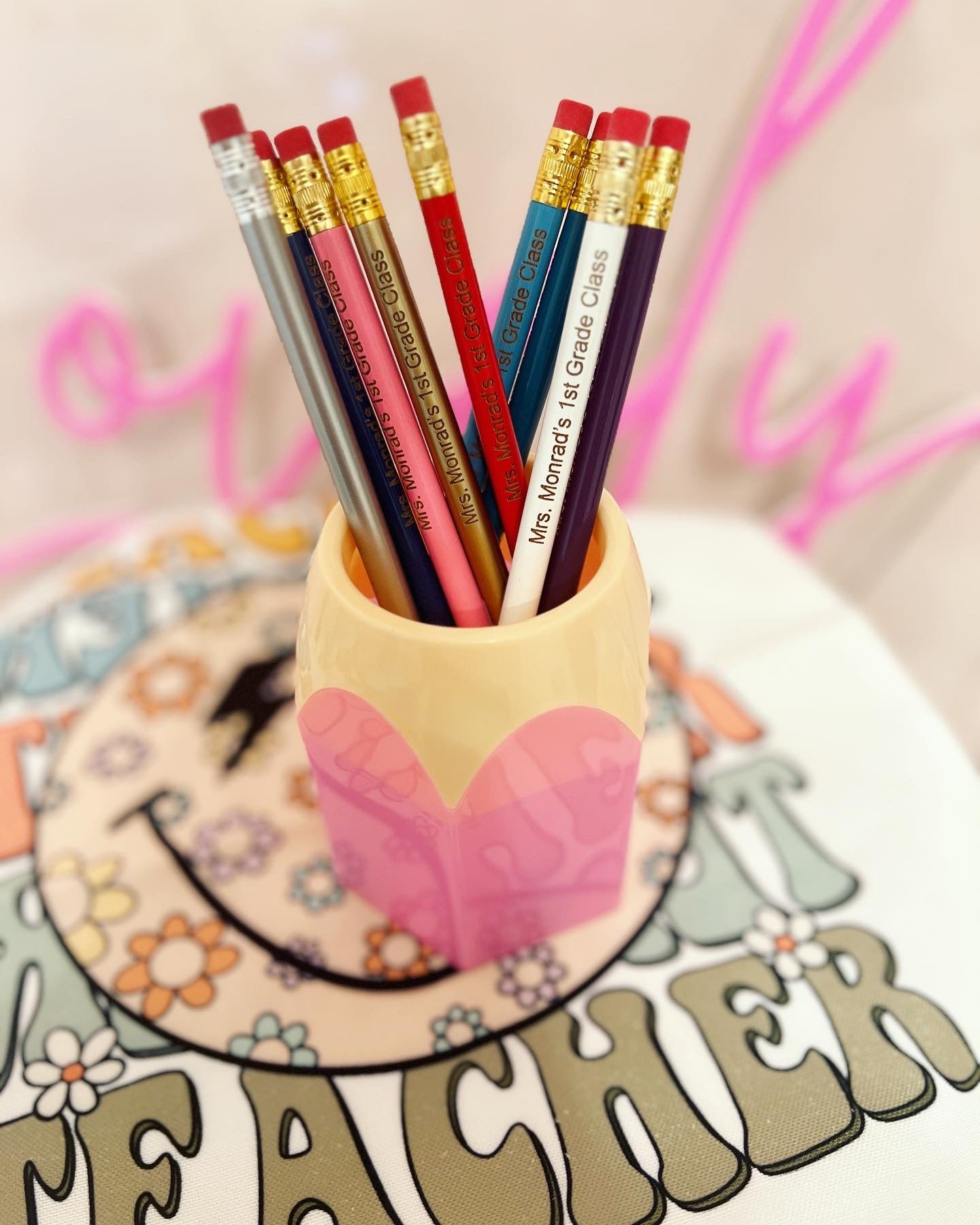 I think you are "write" on point! Engraved Teacher Pencils! Valentine's Day gift!