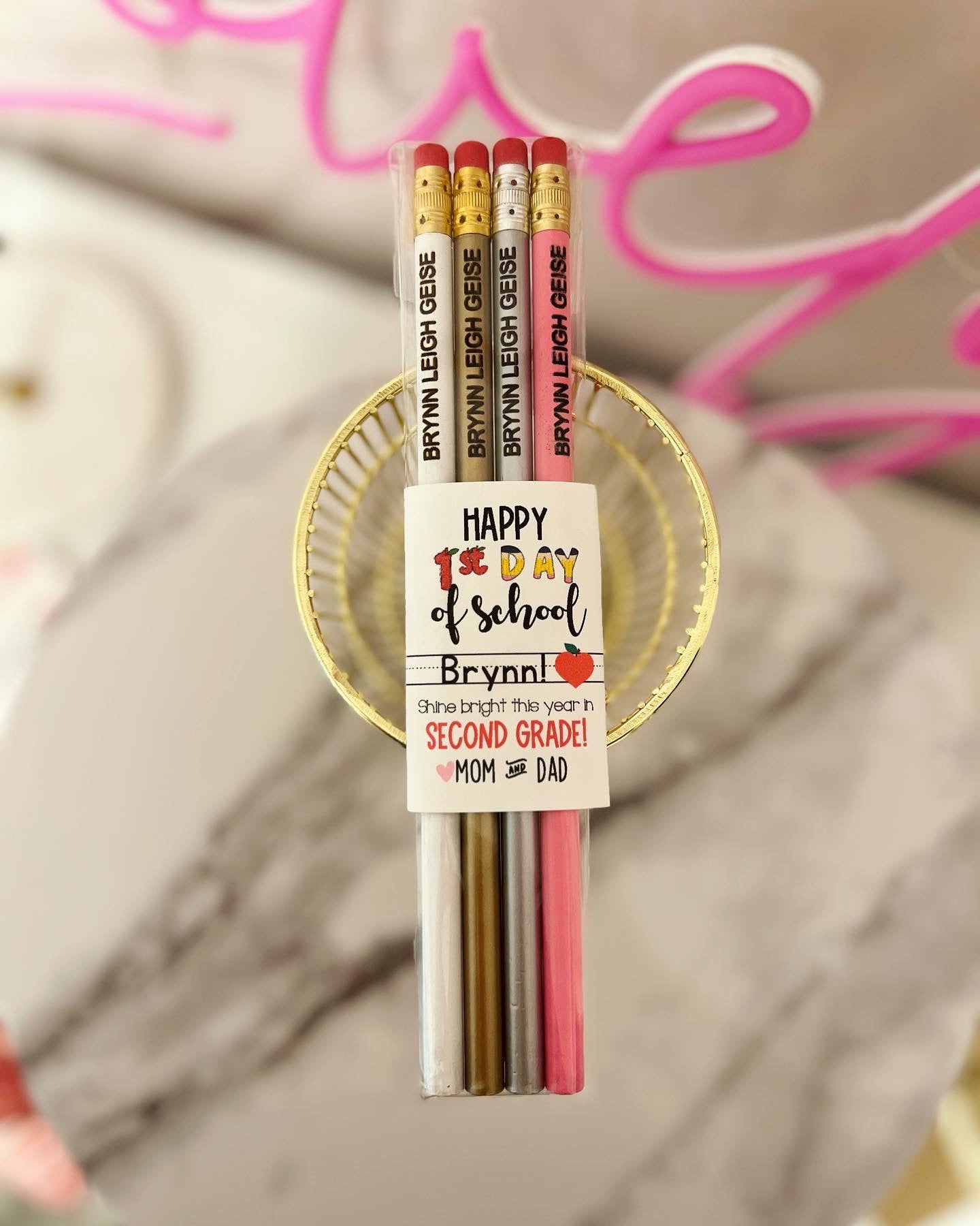 Engraved Pencils Back to School gift! Child's Name personalized!