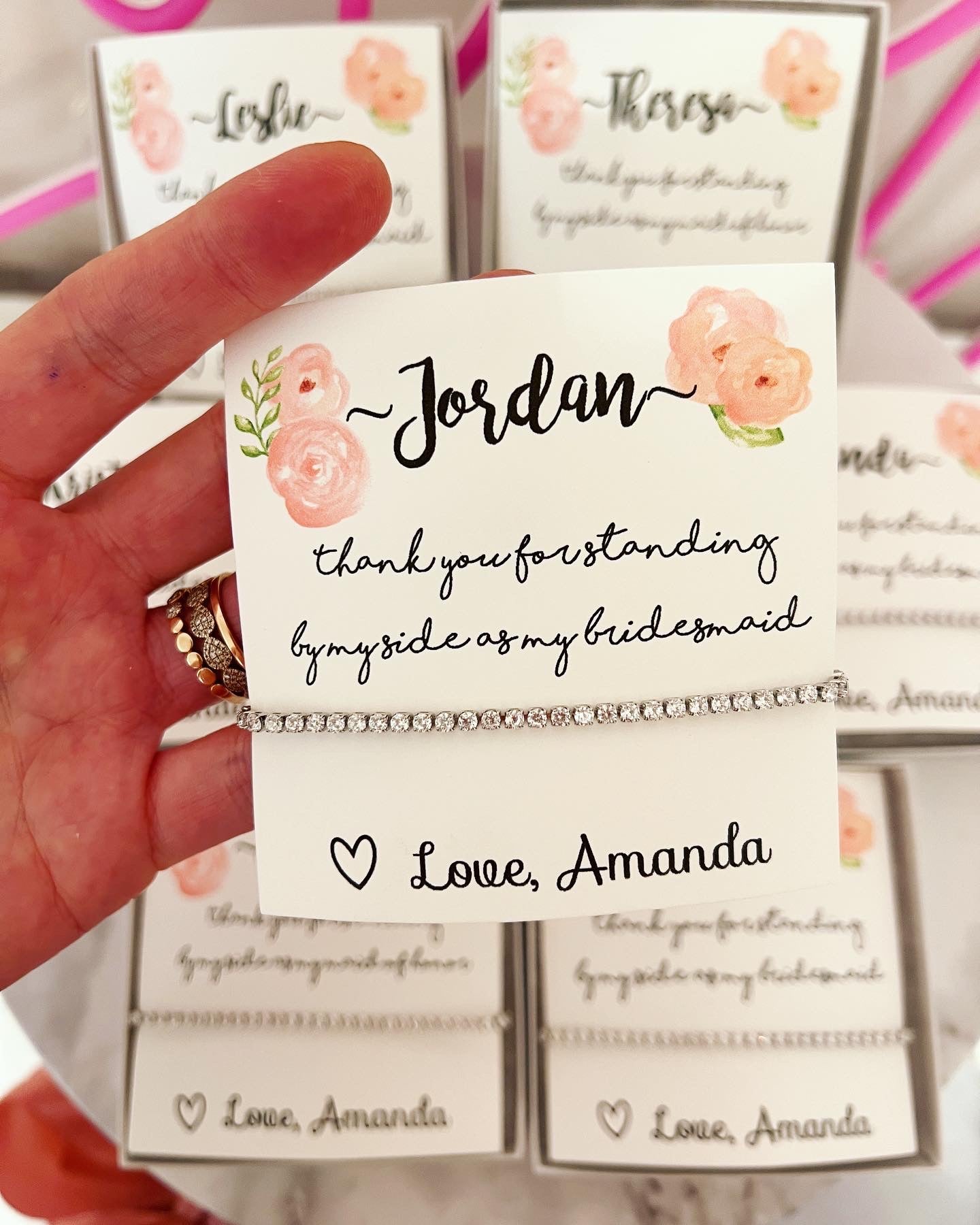 Today a bridesmaid, forever my friend bracelet!