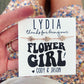 Flower Girl Thank you Gift! Retro Flower Girl Dainty Flower Charm Bracelet