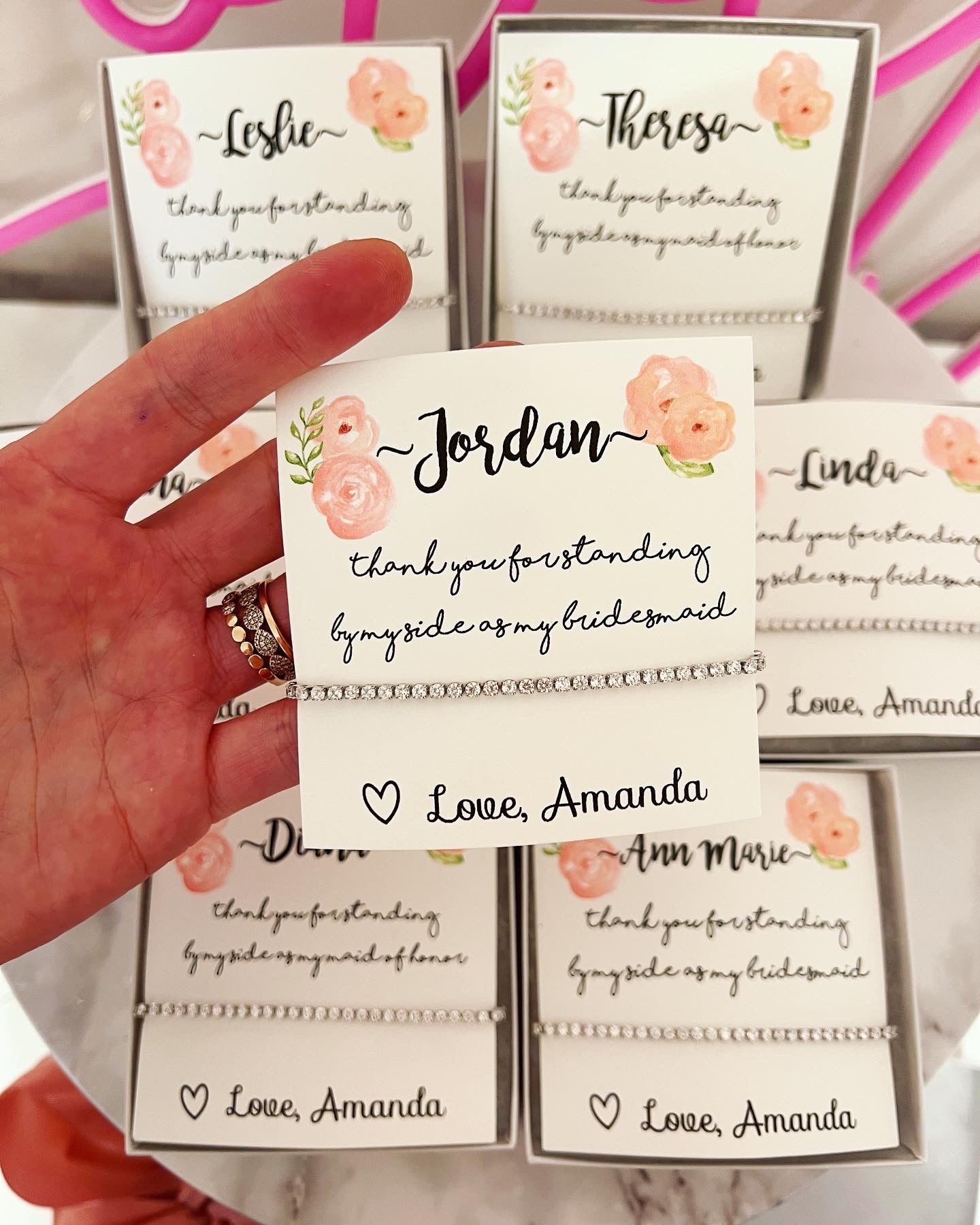 Today a bridesmaid, forever my friend bracelet!