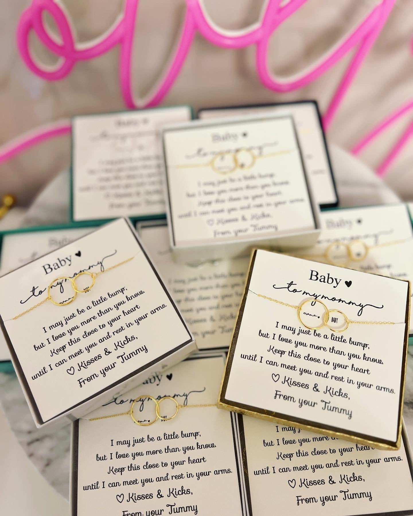 TOP SELLER! Non-Tarnish! New mom baby and me infinity necklace, Congratulations baby gift, pregnancy gift, baby shower & gender reveal gift! NON-Tarnish! 552 FIVE STAR REVIEWS!