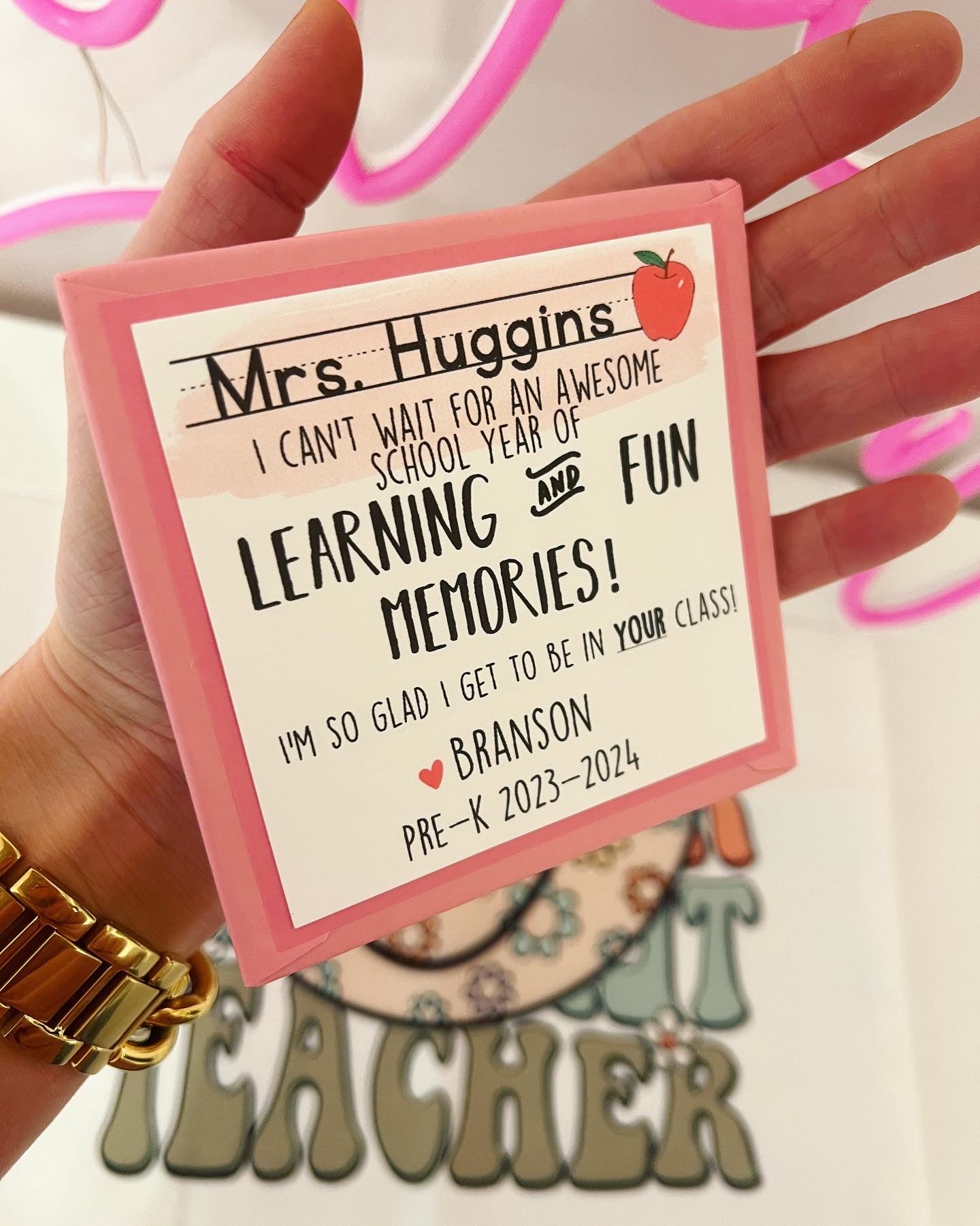 First day of school teacher notepad gift! Start the year off Write!