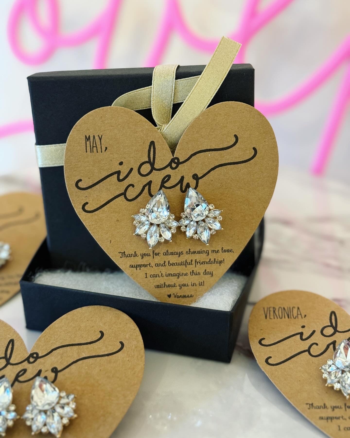 I Do Crew Statement Thank You Earrings