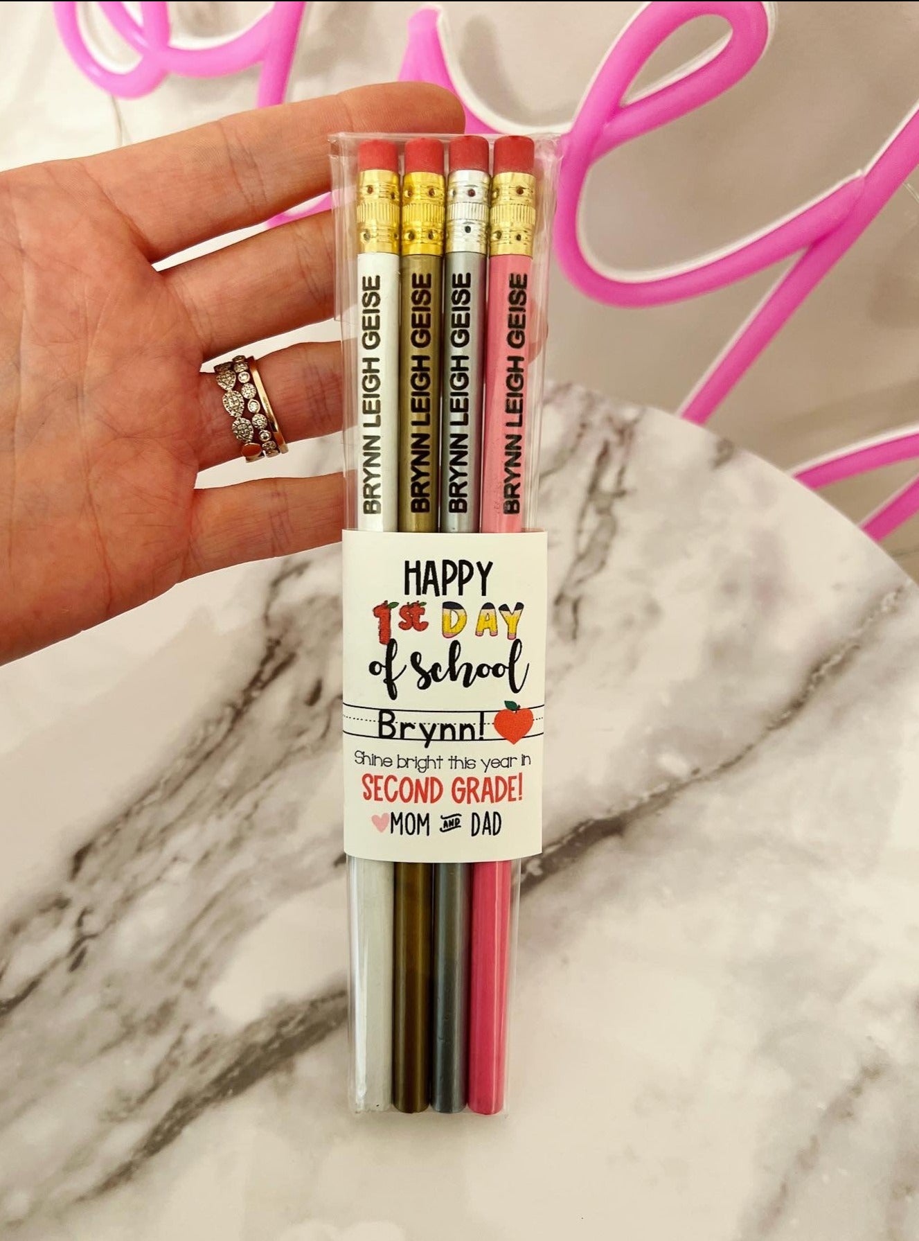 Engraved Pencils Back to School gift! Child's Name personalized!