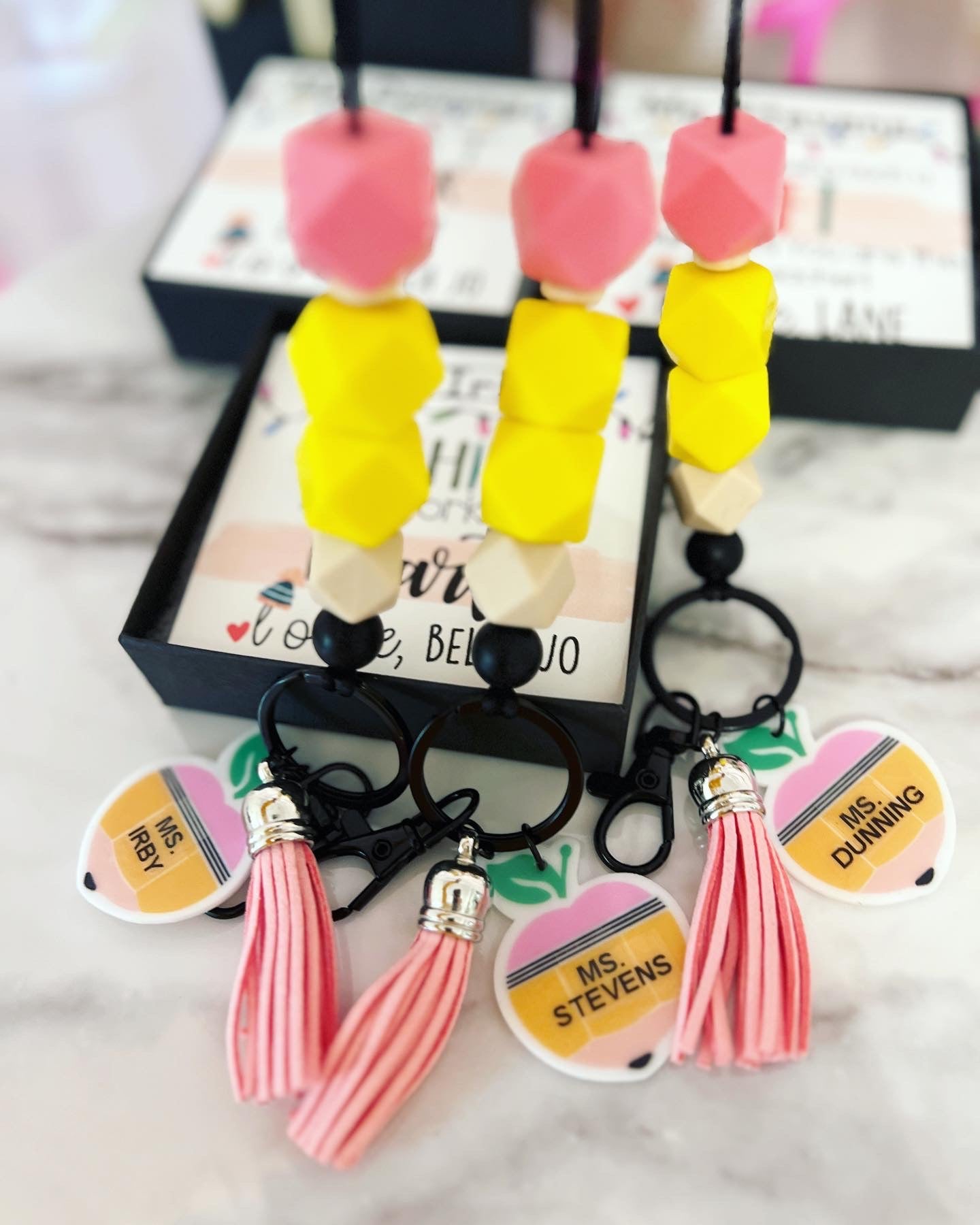 Holiday Teacher Gift Pencil Lanyard