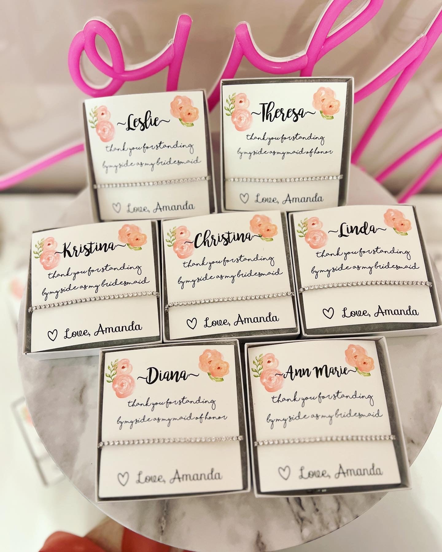 Today a bridesmaid, forever my friend bracelet!