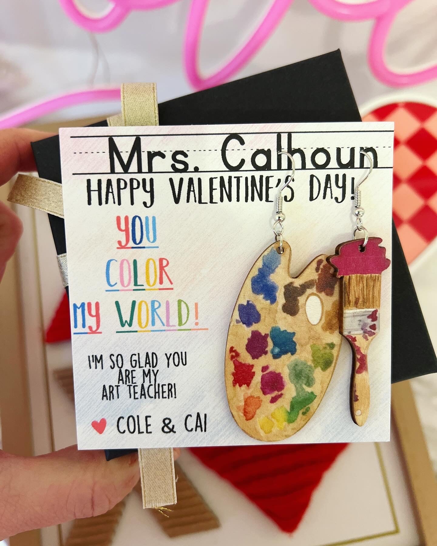 Art Teacher Gift Valentine's Day Gift