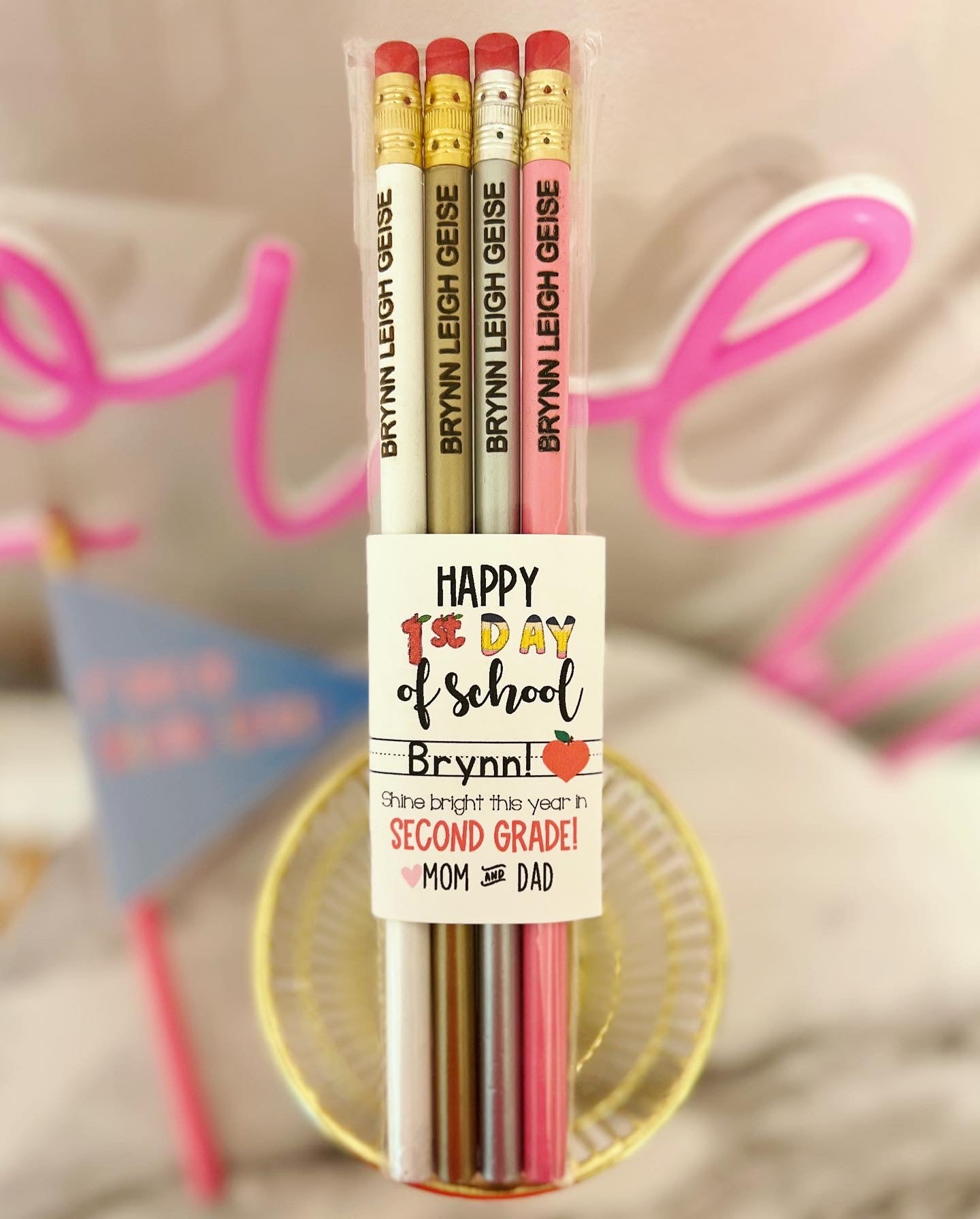 Engraved Pencils Back to School gift! Child's Name personalized!