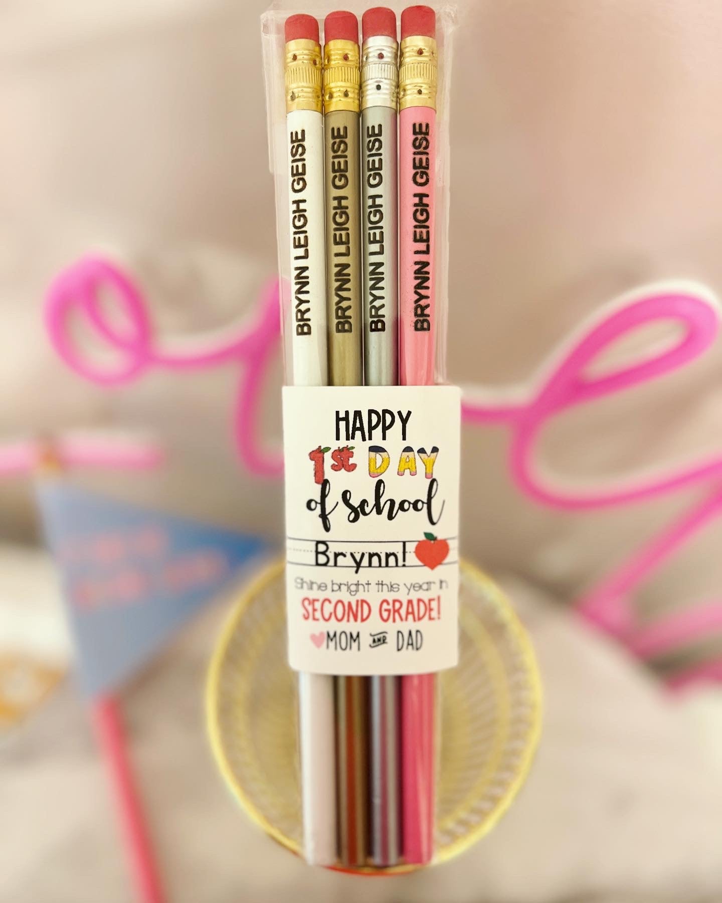 Engraved Pencils Back to School gift! Child's Name personalized!