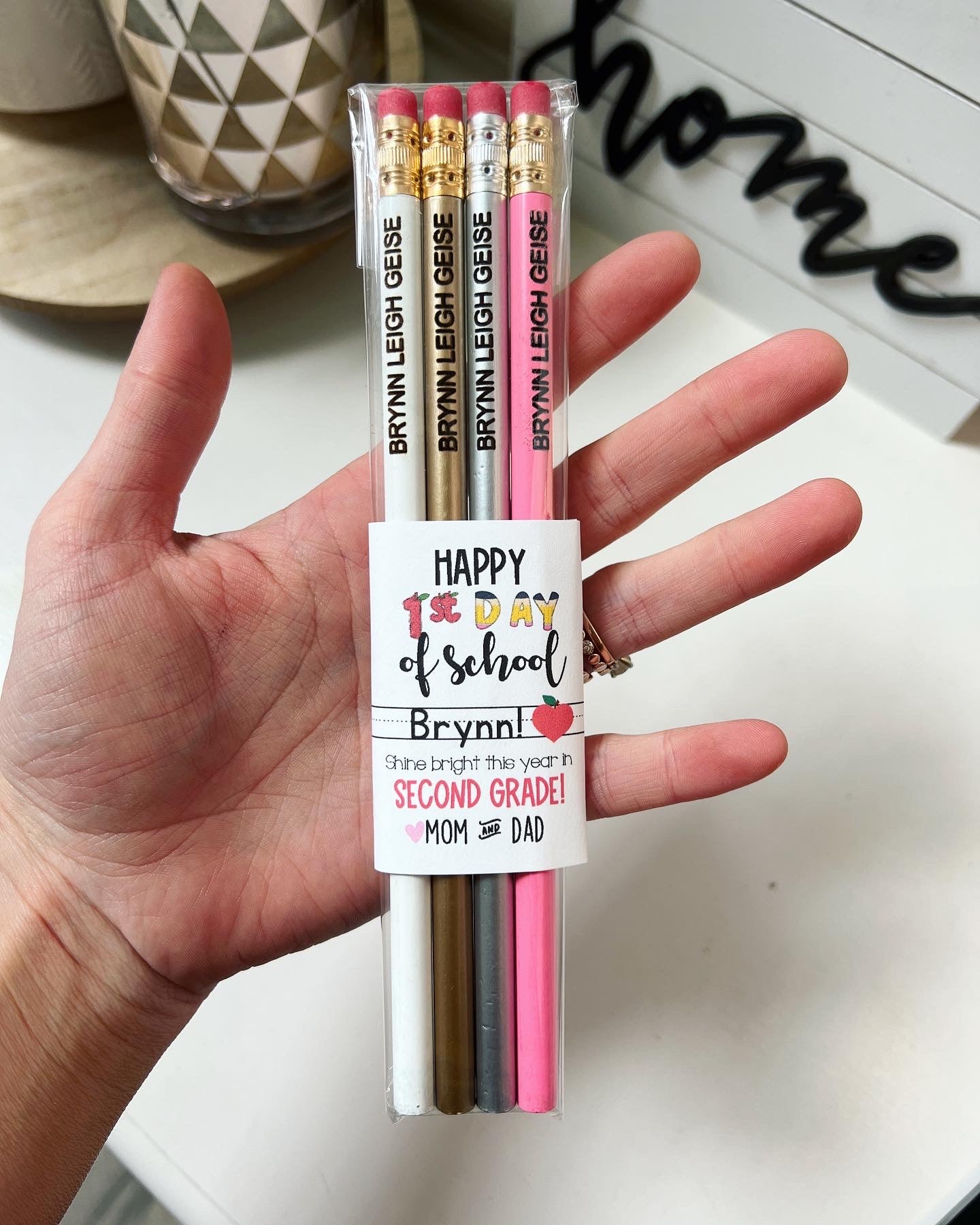 Engraved Pencils Back to School gift! Child's Name personalized!