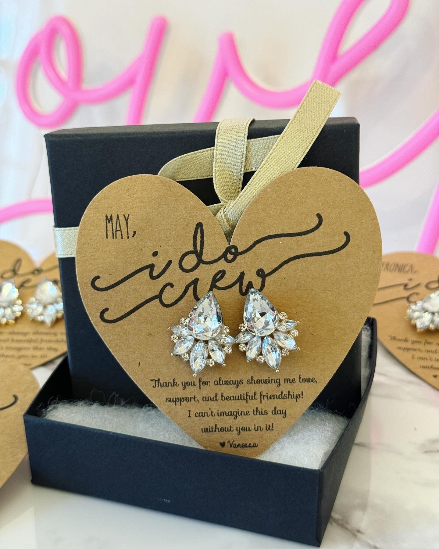 I Do Crew Statement Thank You Earrings