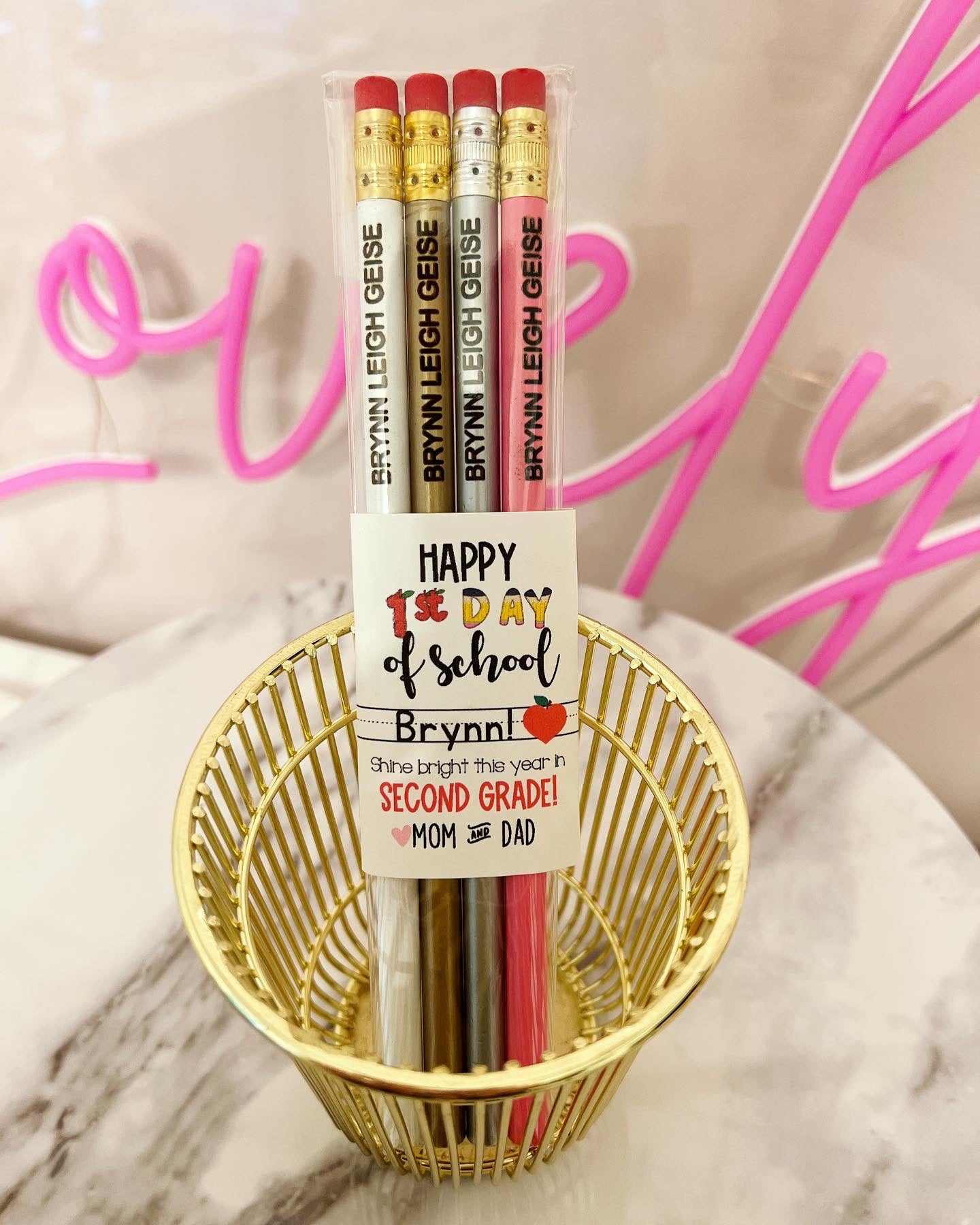 Engraved Pencils Back to School gift! Child's Name personalized!