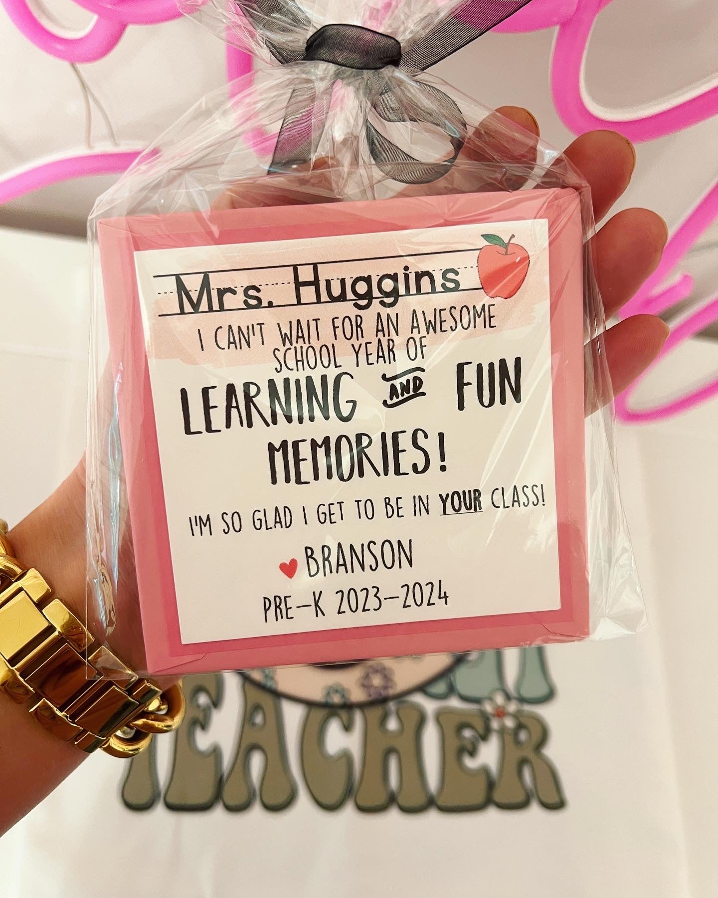 First day of school teacher notepad gift! Start the year off Write!