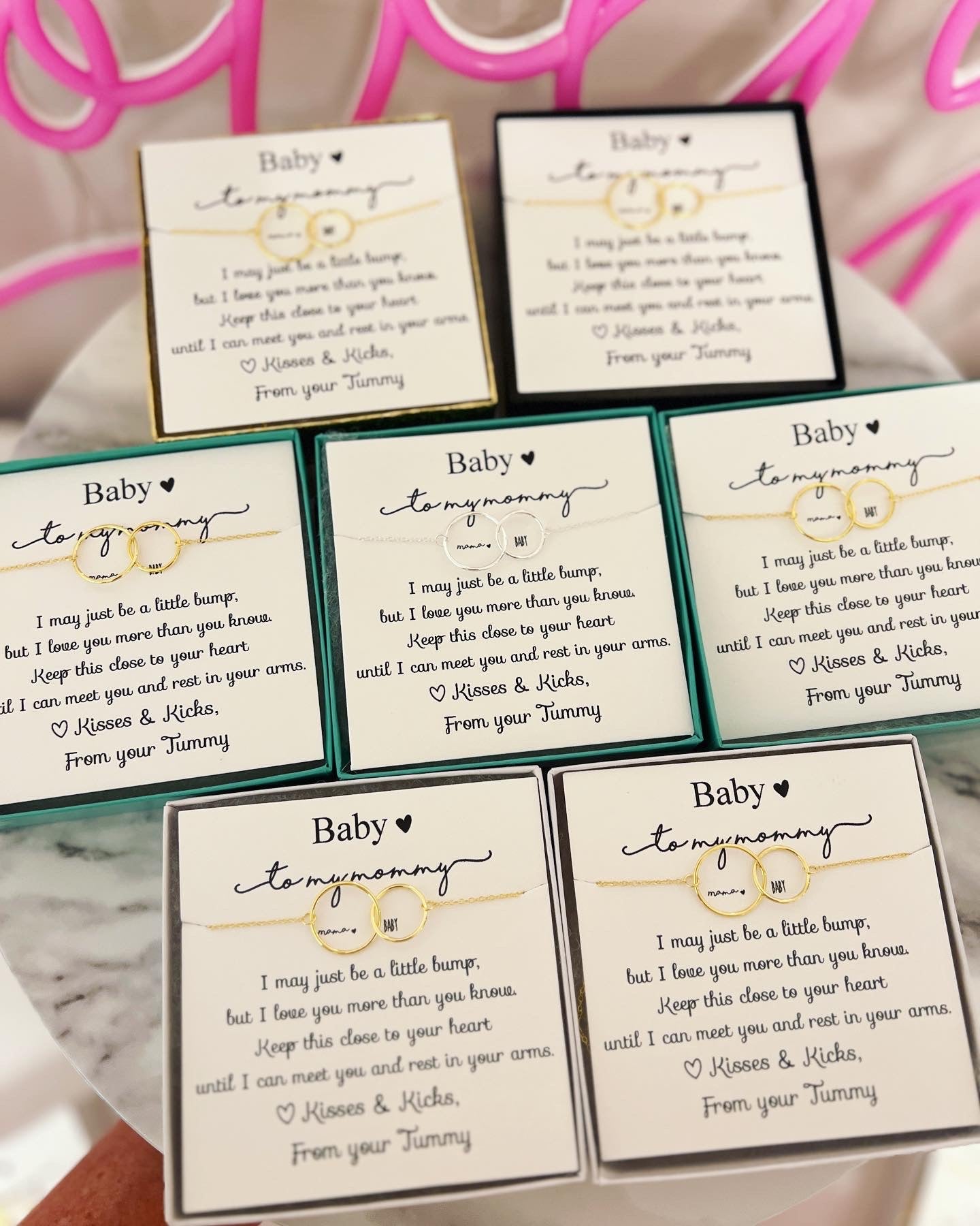 TOP SELLER! Non-Tarnish! New mom baby and me infinity necklace, Congratulations baby gift, pregnancy gift, baby shower & gender reveal gift! NON-Tarnish! 552 FIVE STAR REVIEWS!