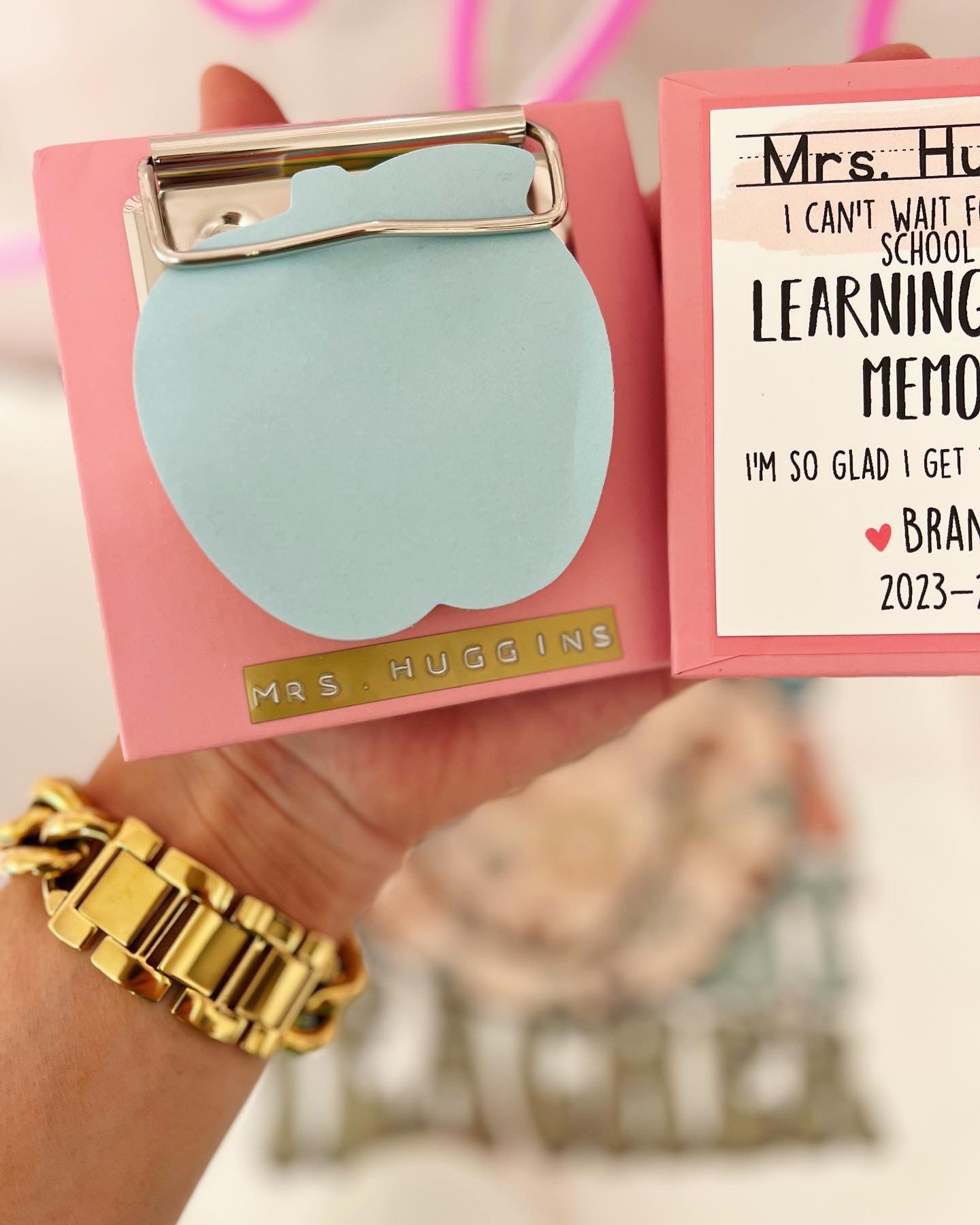 First day of school teacher notepad gift! Start the year off Write!