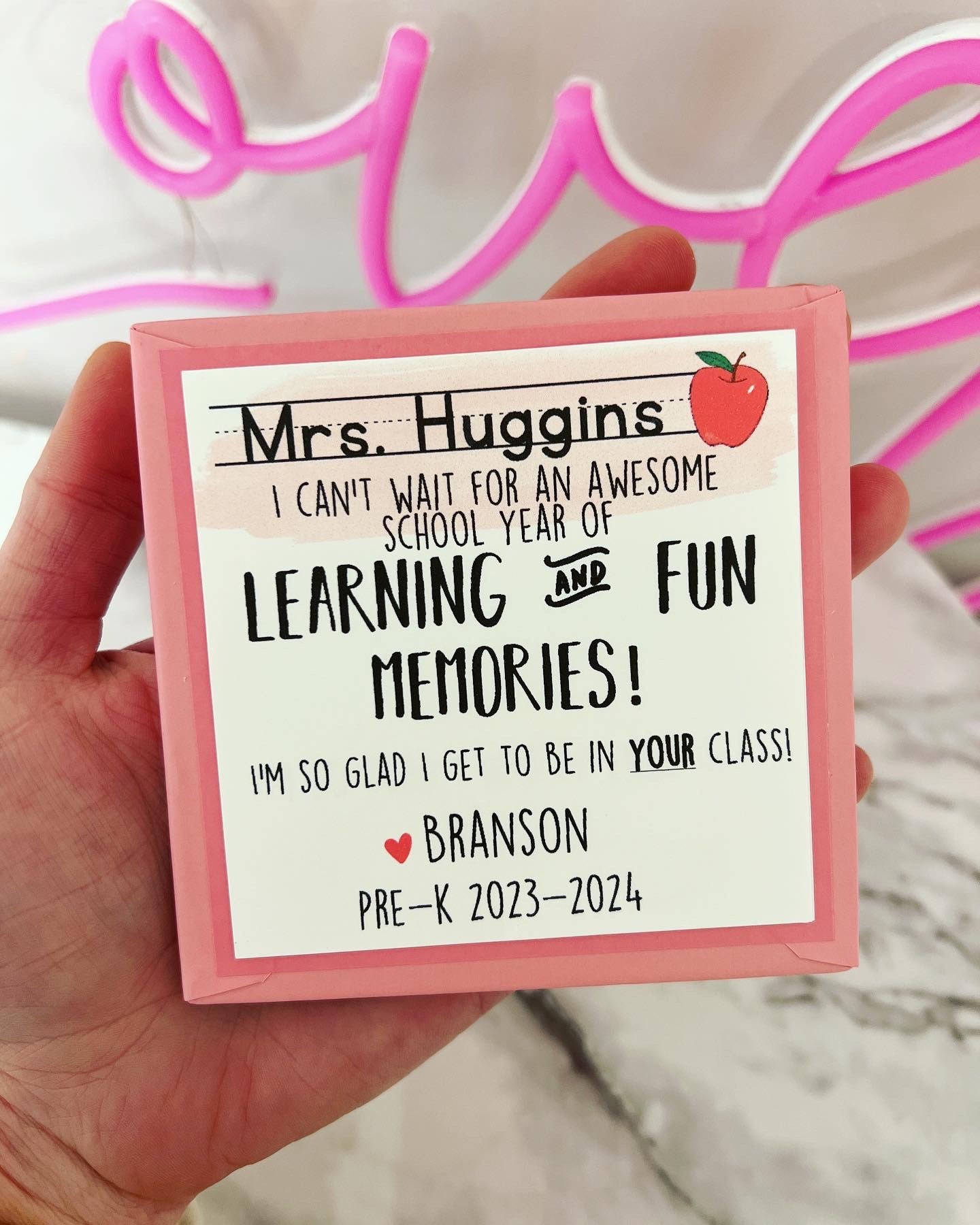 First day of school teacher notepad gift! Start the year off Write!