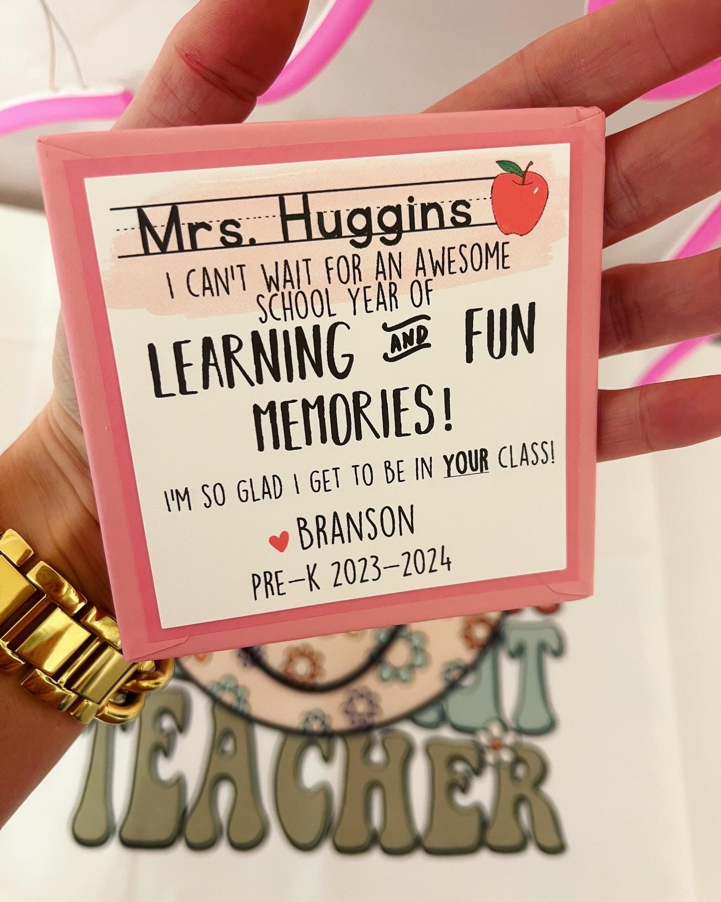 First day of school teacher notepad gift! Start the year off Write!