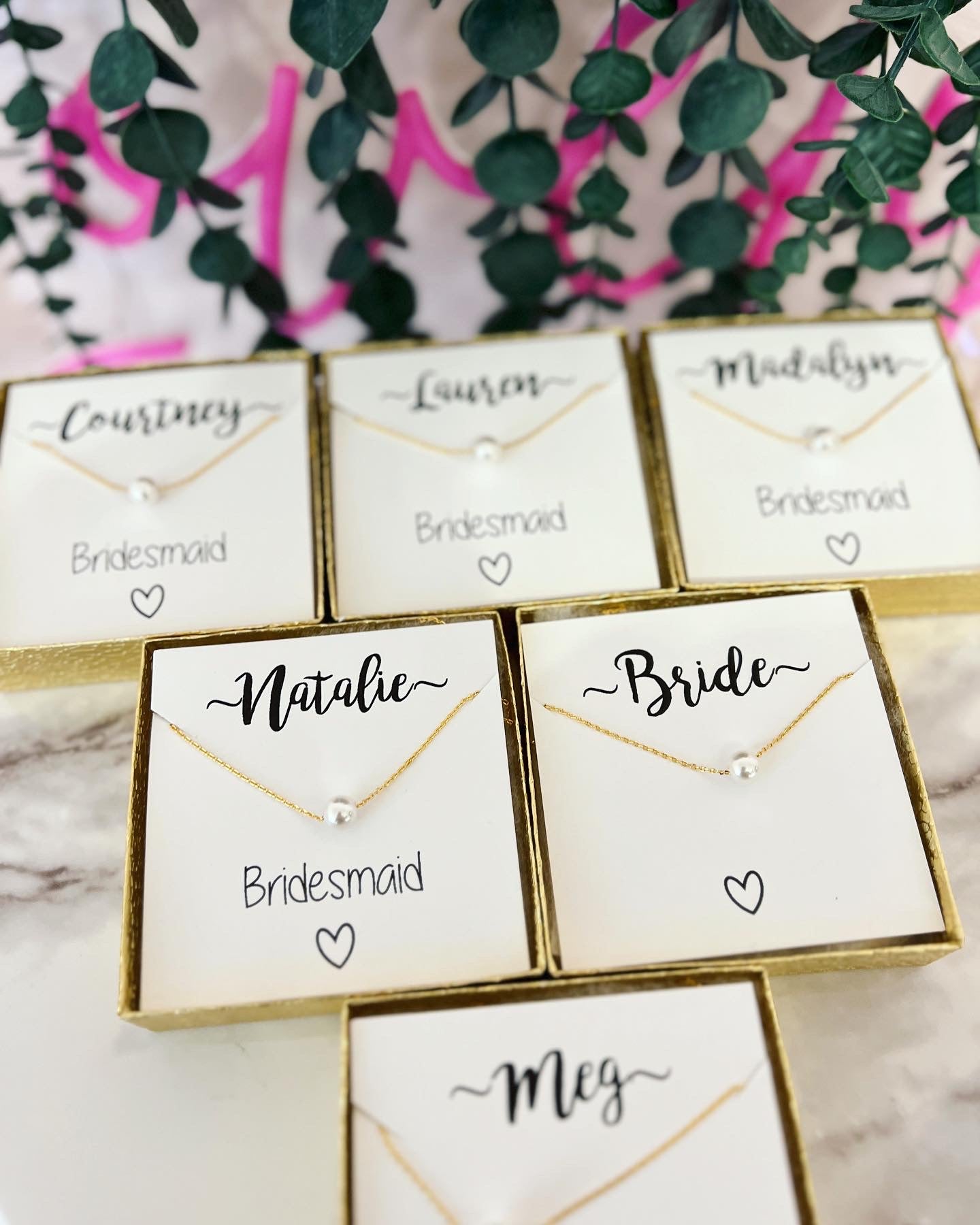 Bridal Party Pearl Necklace