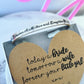 Mother of the Bride Engraved Cuff Bangle