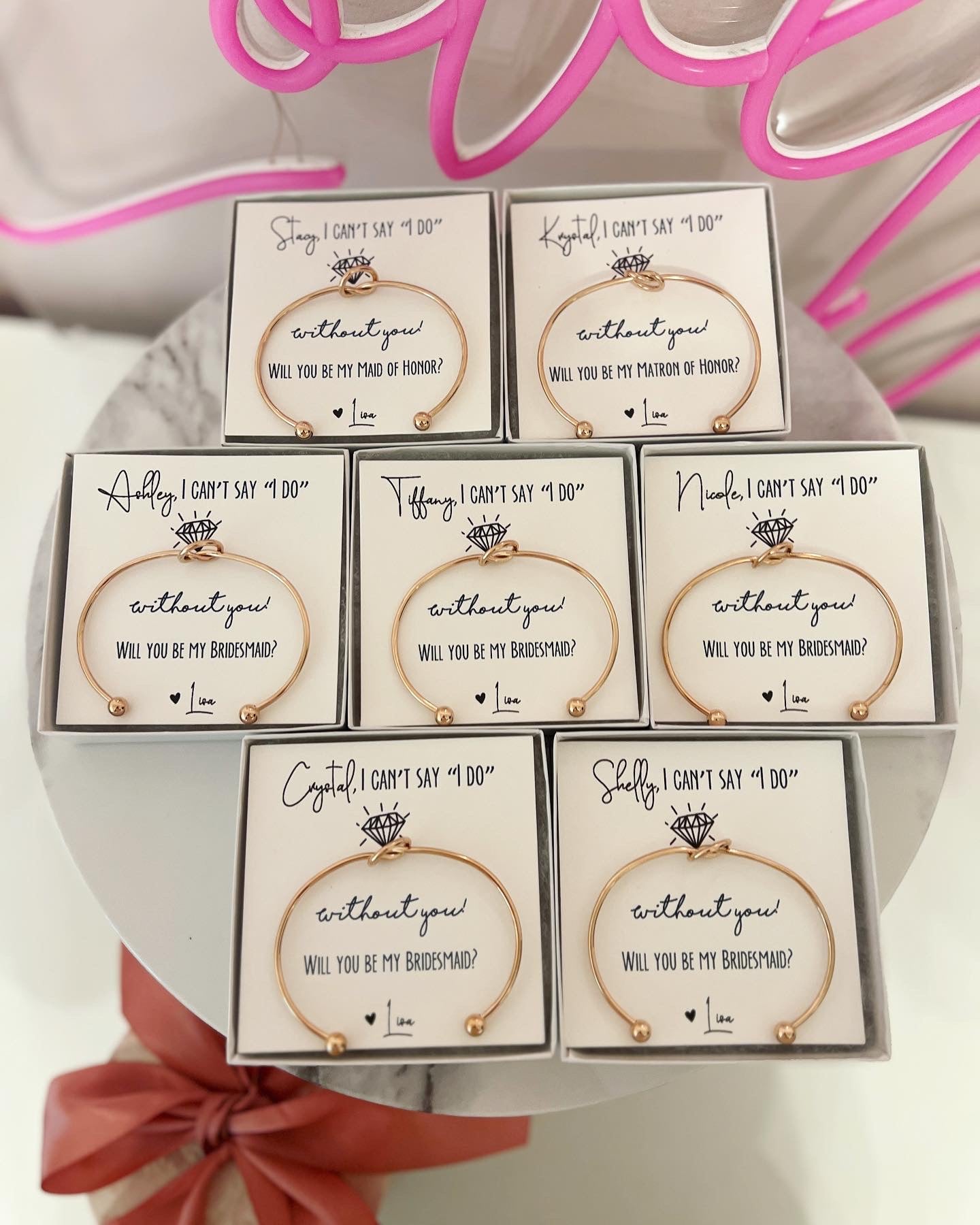 Can't Say "I Do" Without You! Knot Bangles