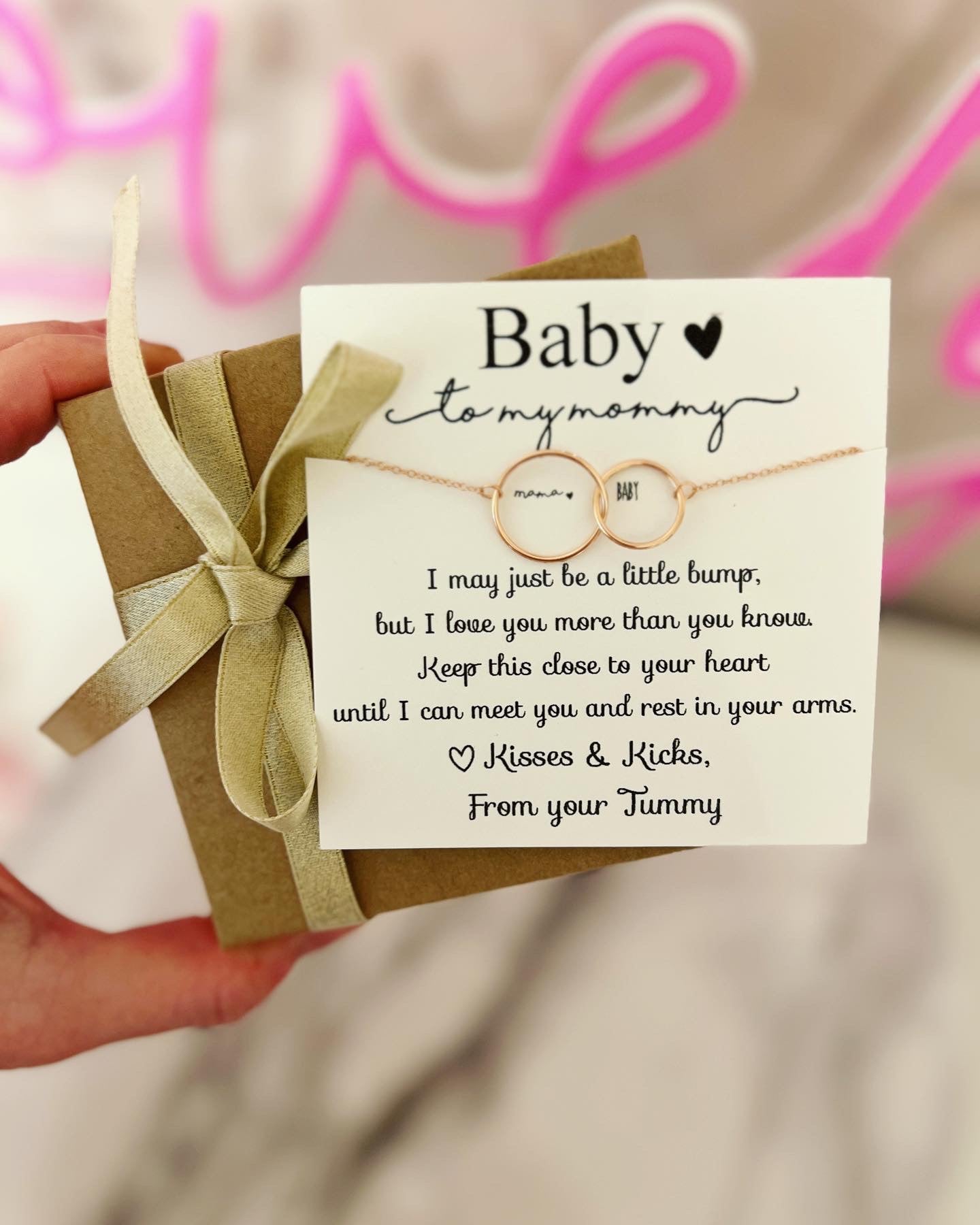 TOP SELLER! Non-Tarnish! New mom baby and me infinity necklace, Congratulations baby gift, pregnancy gift, baby shower & gender reveal gift! NON-Tarnish! 552 FIVE STAR REVIEWS!