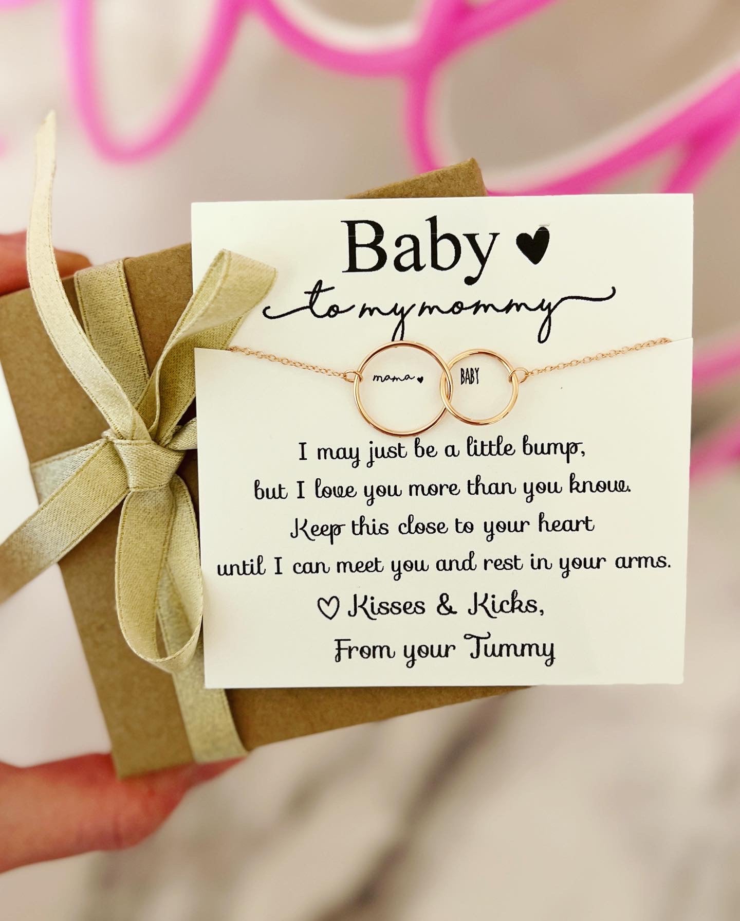 TOP SELLER! Non-Tarnish! New mom baby and me infinity necklace, Congratulations baby gift, pregnancy gift, baby shower & gender reveal gift! NON-Tarnish! 552 FIVE STAR REVIEWS!