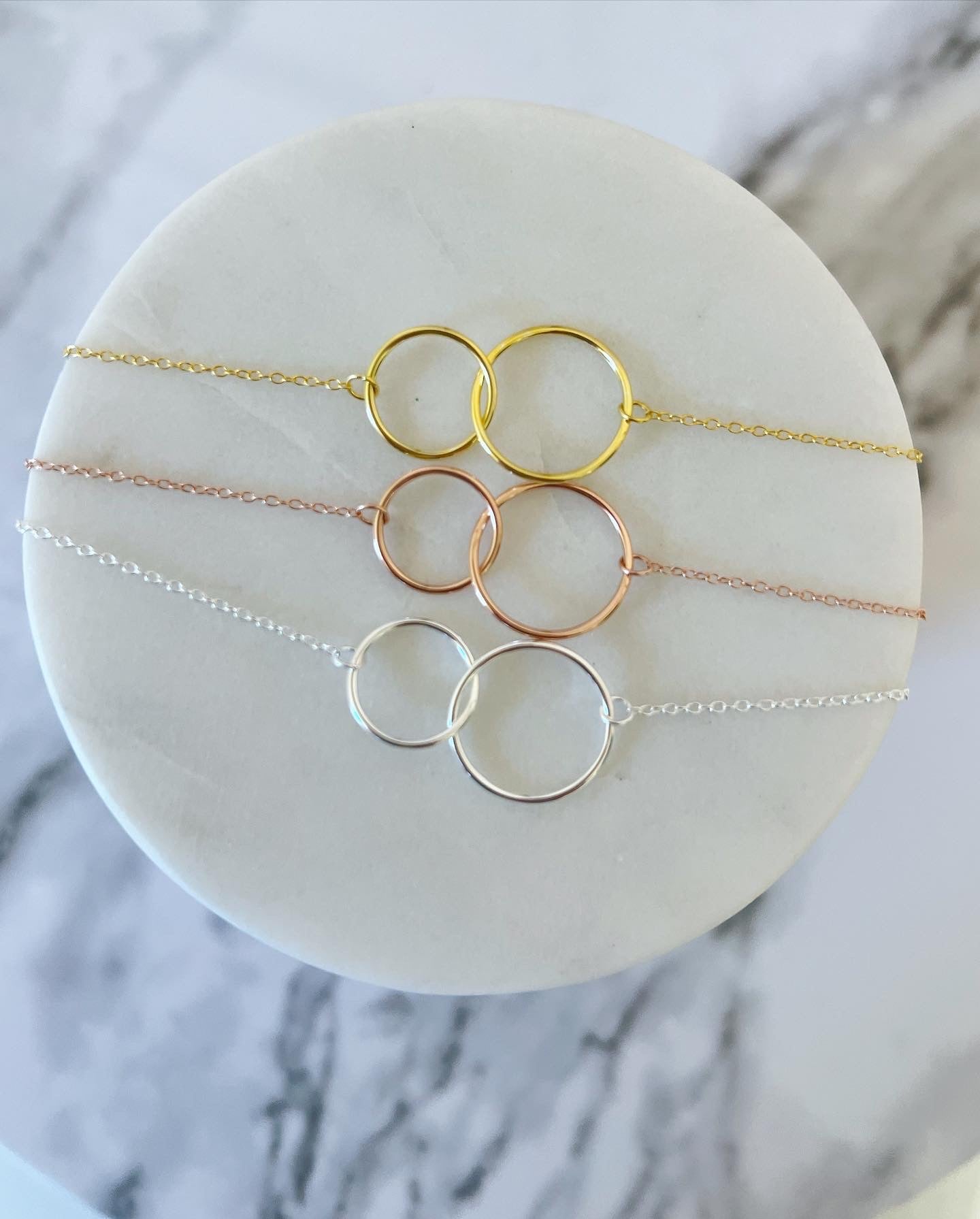 Grateful Necklace! Infinity Circles! Teacher Gift