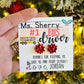 Bus Driver Holiday Christmas gift, Thanks for keeping us safe, Christmas bow earrings, metal bow studs, personalized card, box & ribbon!