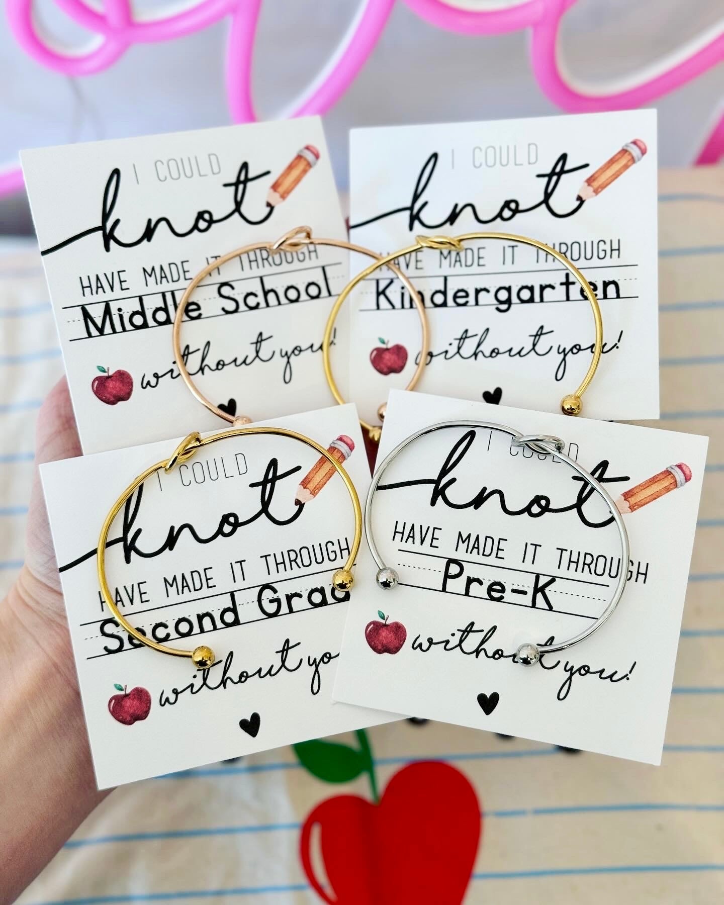 I could KNOT have made it through the School Year without you! Teacher thank you gift!