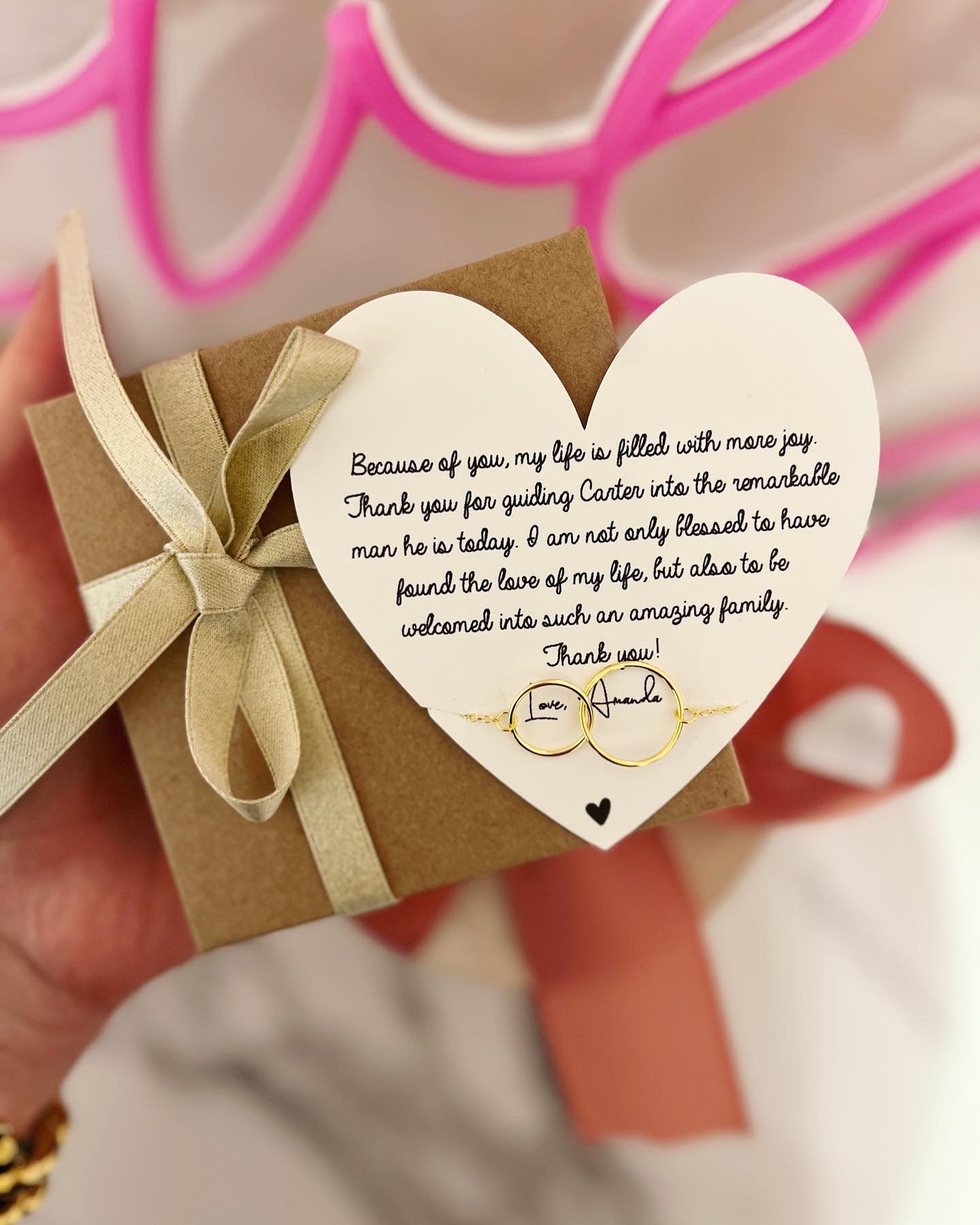 Mother in Law Dainty Infinity Love Necklace