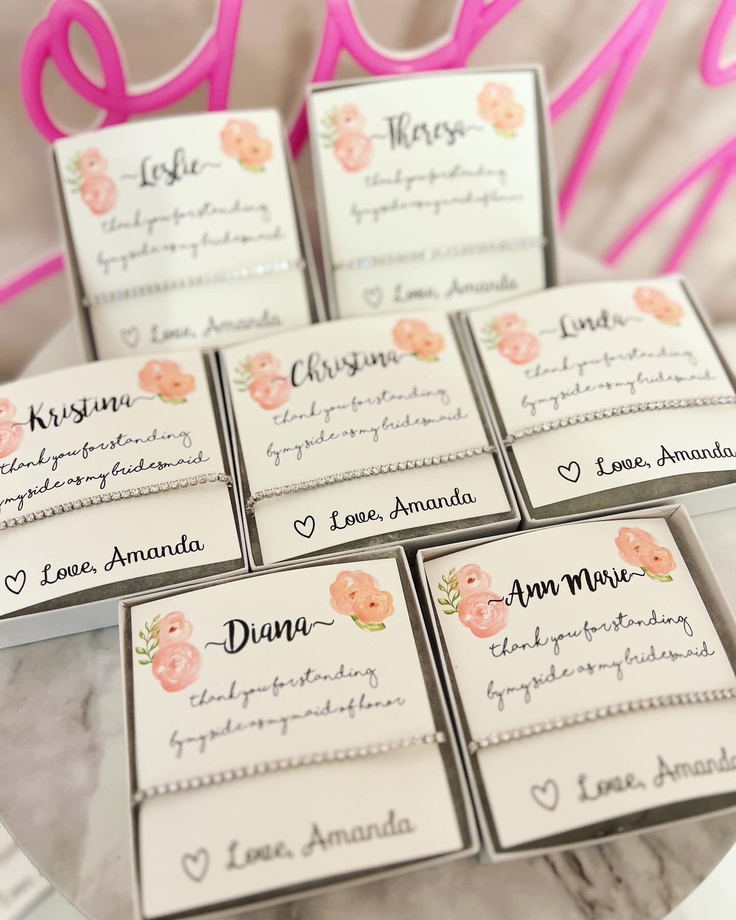 Today a bridesmaid, forever my friend bracelet!