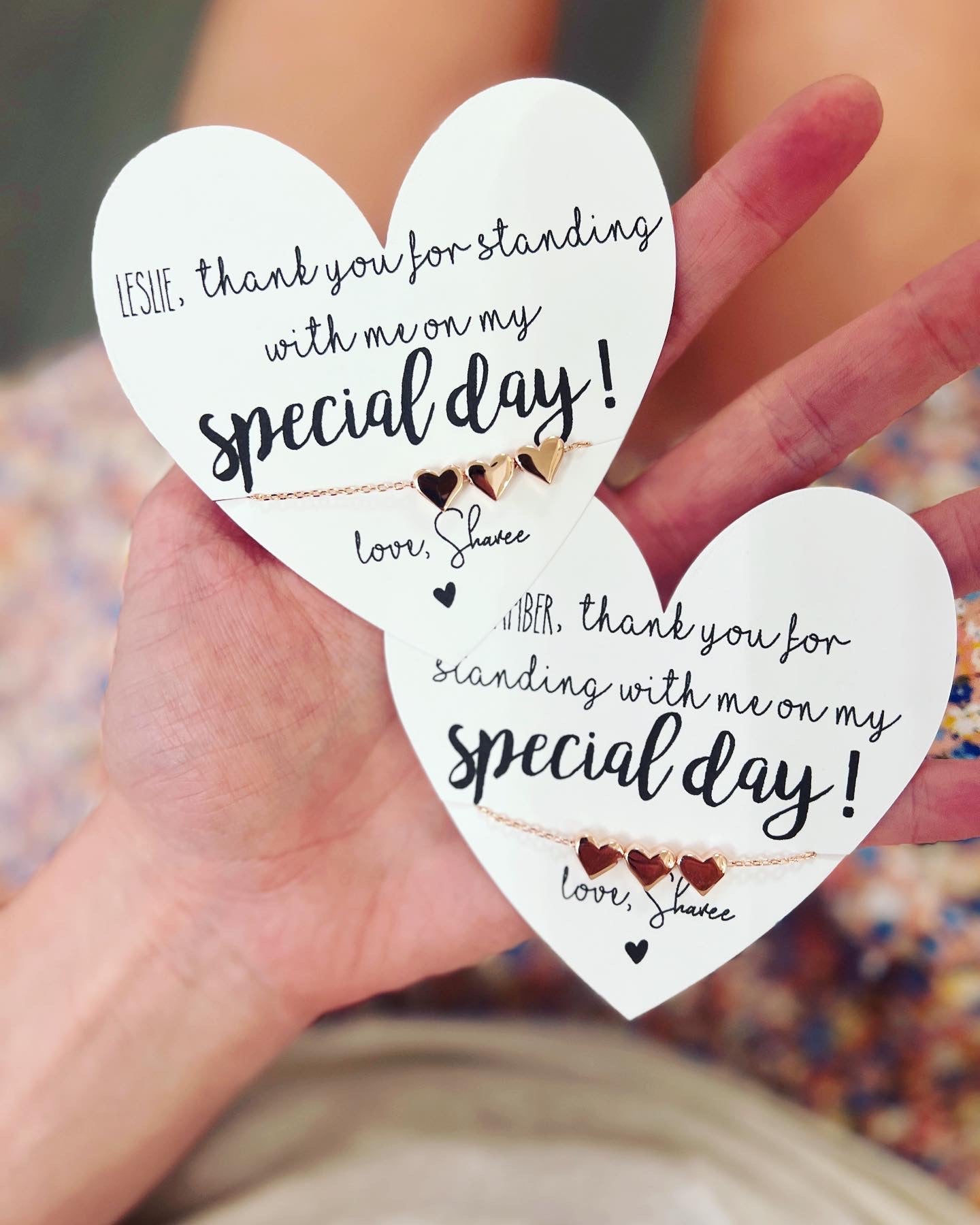 Bridesmaid Heart Necklace! Special day