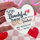 Pink, Black & White Checkered or Tortoise Shell Valentine's day heart studs teacher gift!