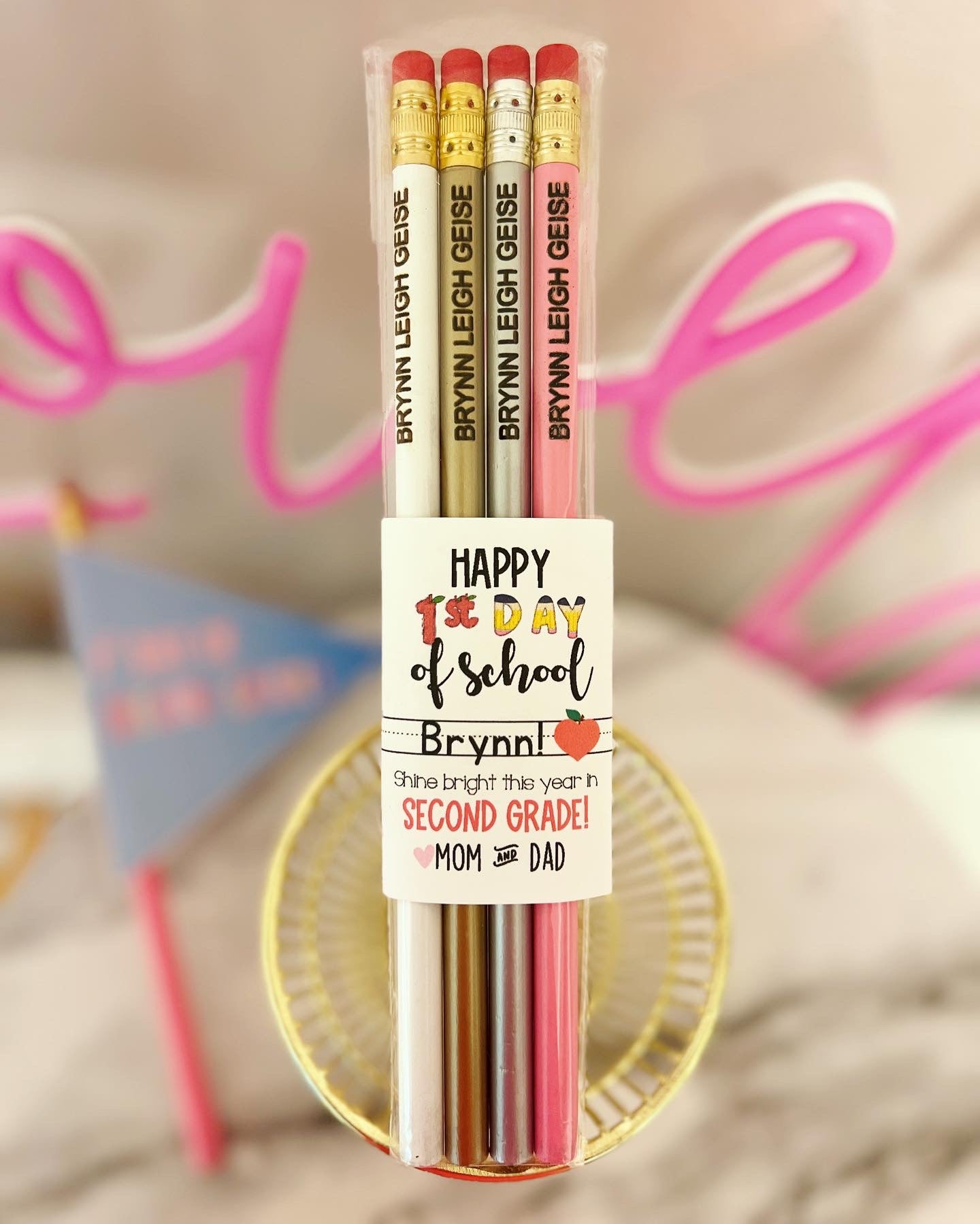 Engraved Pencils Back to School gift! Child's Name personalized!
