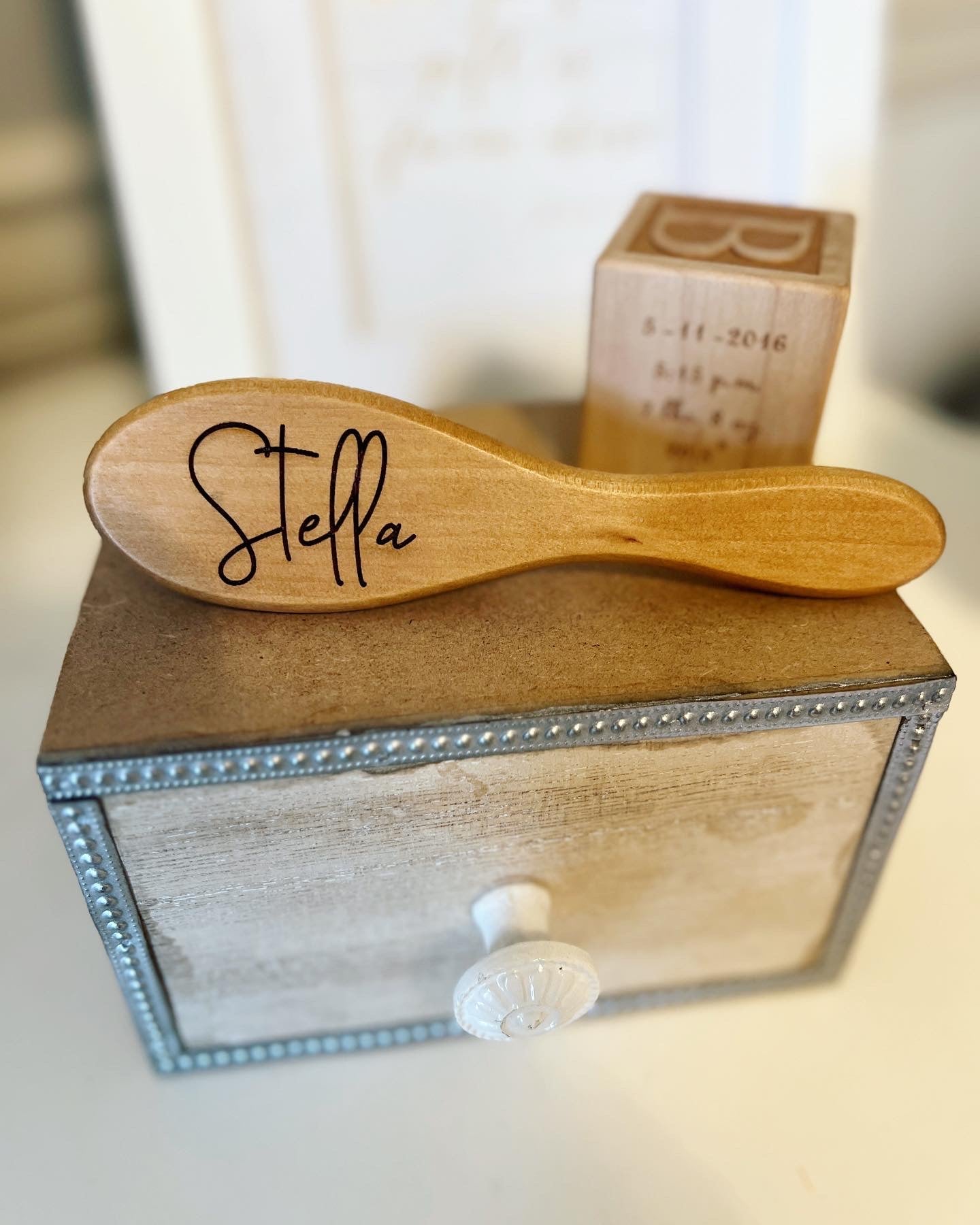 Baby's 1st Hairbrush! New Baby Gift! Personalized, Engraved soft bristle Hairbrush