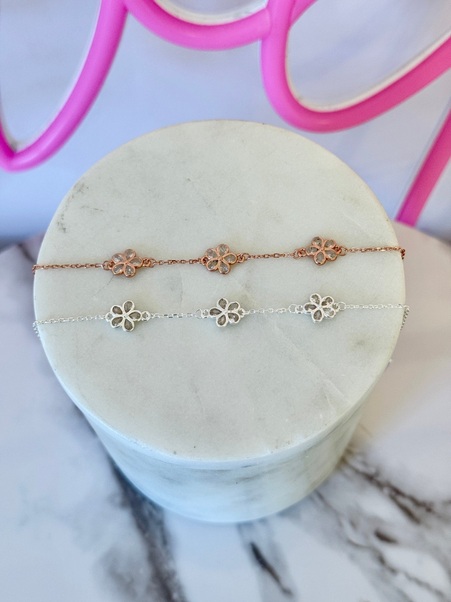 Will you be my Flower Girl? Dainty Flower bracelet!