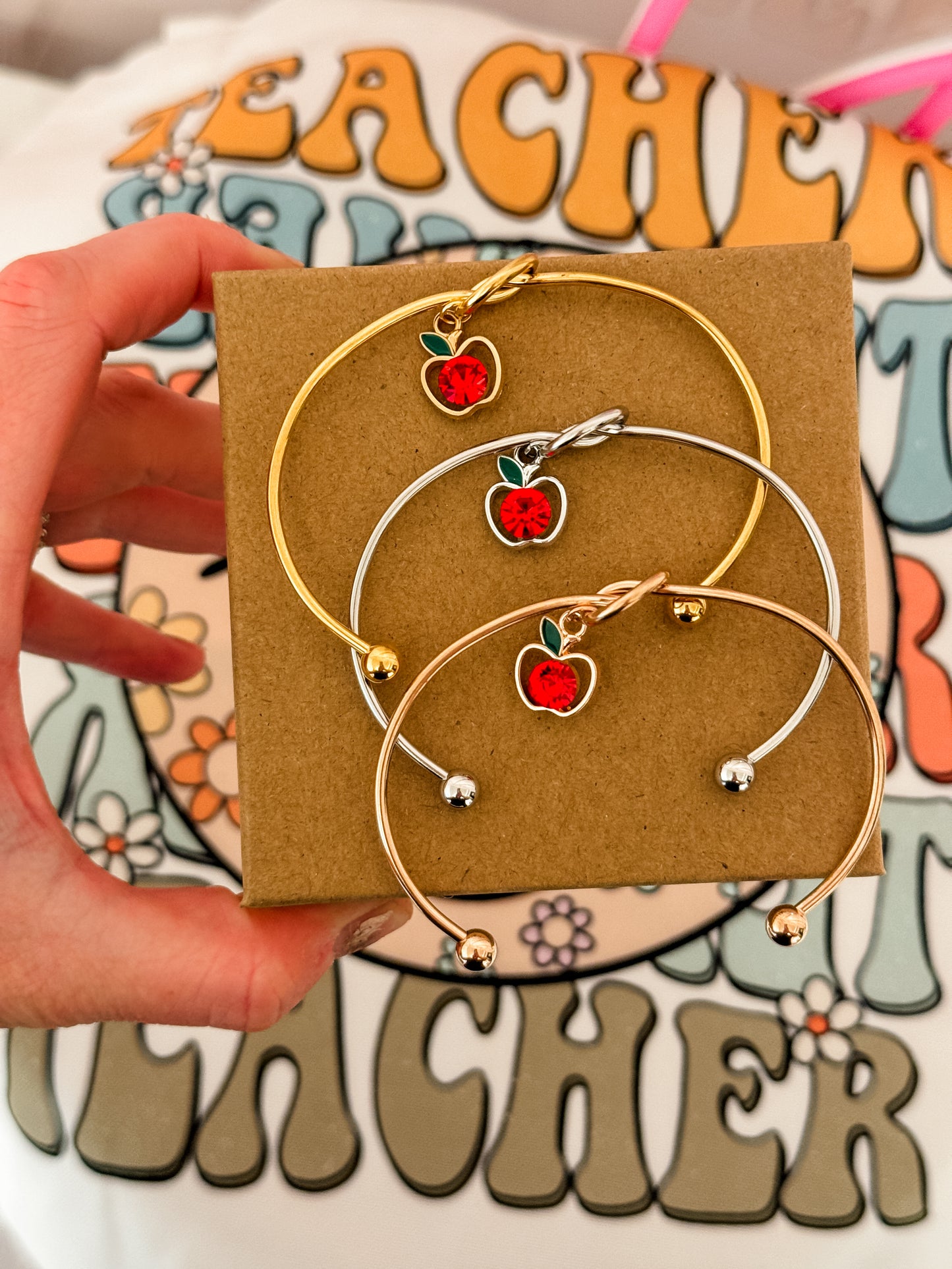 Holiday Christmas Teacher Gift! TOP SELLER back in stock! 🎄Non-Tarnish Knot Bangle!