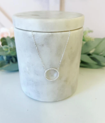 Bestie Definition Card! Circle Pendant Necklace