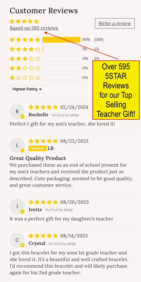 End of Year Teacher Gift Knot Bangle & Heart Card! Teacher thank you! NON-Tarnish!