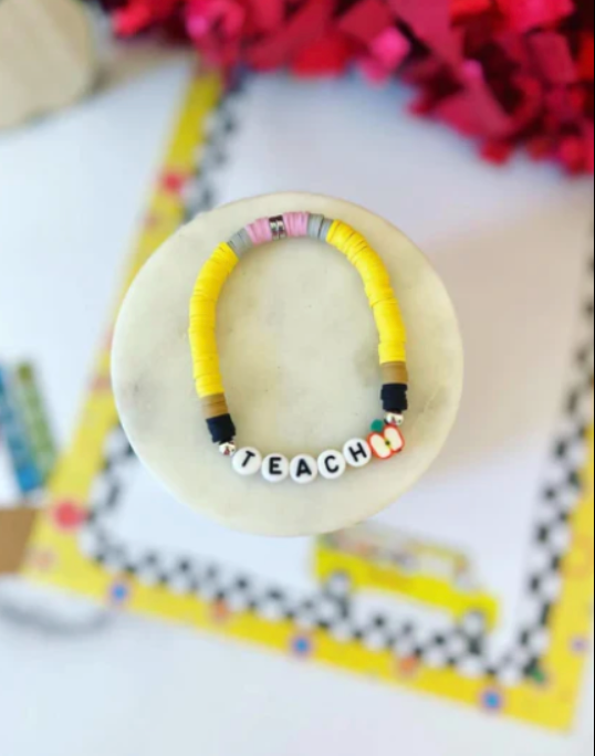 Have an AWESOME school year teacher bracelet, card, box & ribbon! Back to school gift!