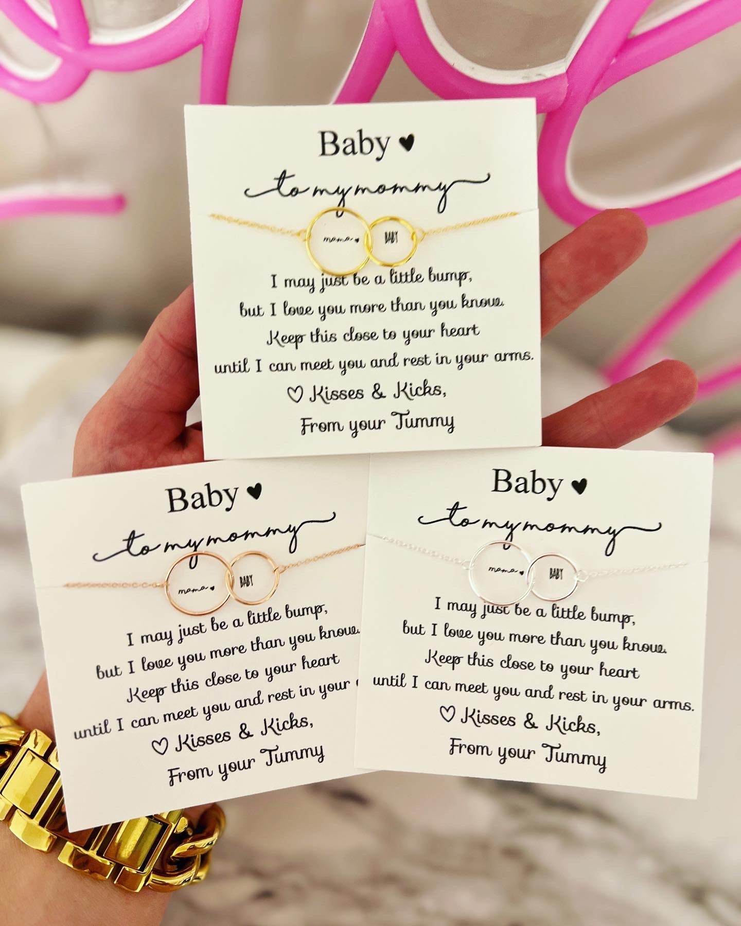 TOP SELLER! Non-Tarnish! New mom baby and me infinity necklace, Congratulations baby gift, pregnancy gift, baby shower & gender reveal gift! NON-Tarnish! 552 FIVE STAR REVIEWS!