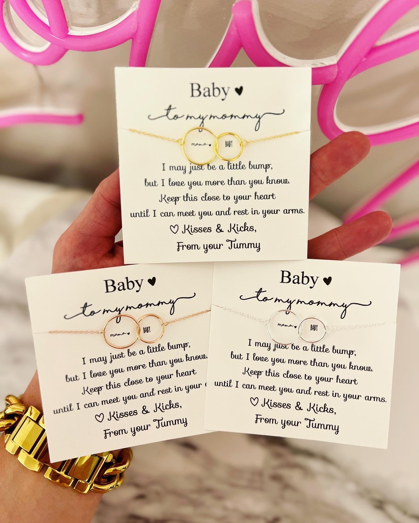 TOP SELLER! Non-Tarnish! New mom baby and me infinity necklace, Congratulations baby gift, pregnancy gift, baby shower & gender reveal gift! NON-Tarnish! 552 FIVE STAR REVIEWS!