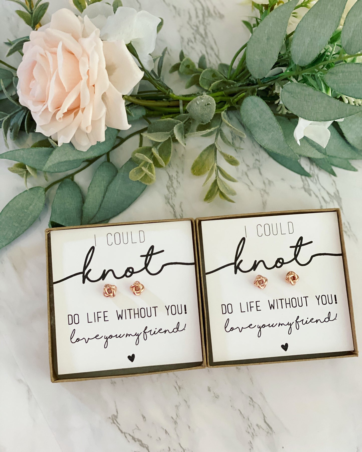 Knot Earrings for Best Friend