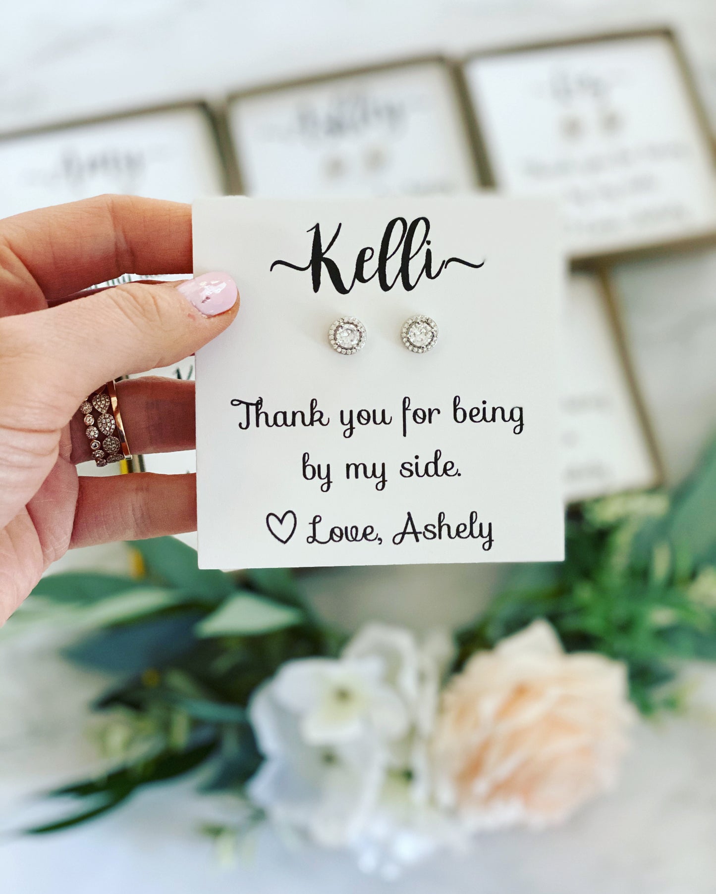 Bridesmaid Gifts! Cubic Zircon Earrings