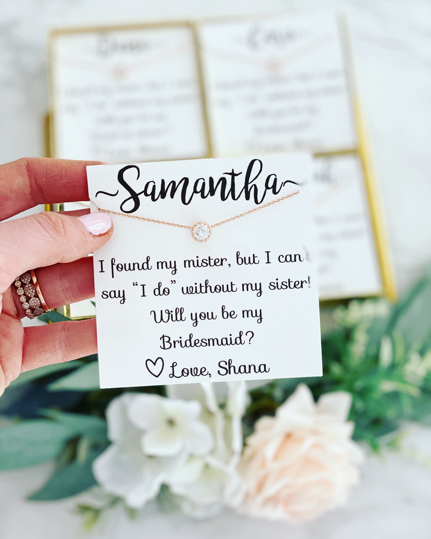 I Found My Mister, but I Need My Sister Necklace