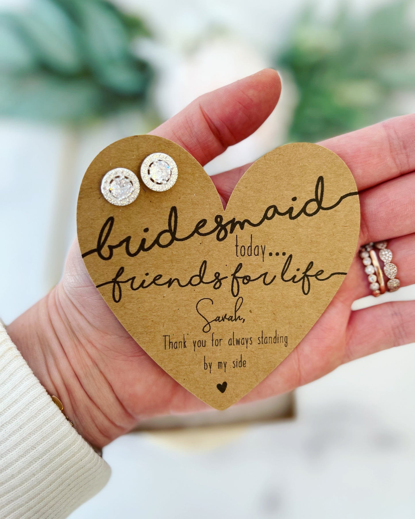 Bridesmaid Earrings Friends for Life