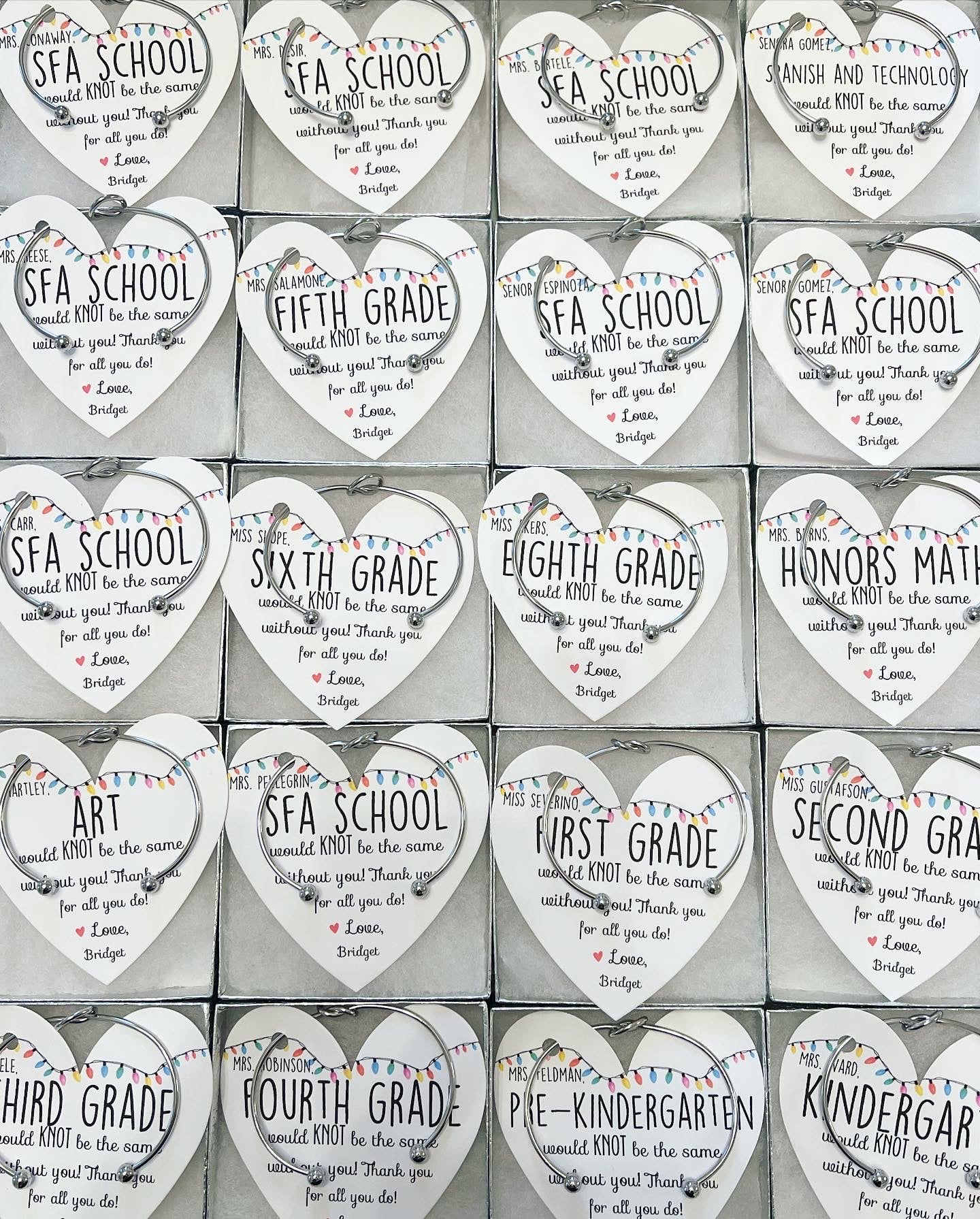 Holiday Christmas Teacher Gift! TOP SELLER back in stock! 🎄Non-Tarnish Knot Bangle!